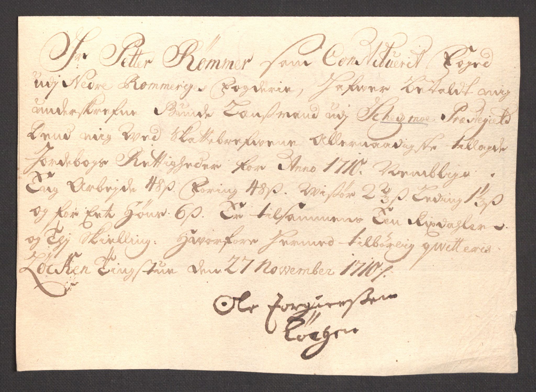 Rentekammeret inntil 1814, Reviderte regnskaper, Fogderegnskap, AV/RA-EA-4092/R11/L0592: Fogderegnskap Nedre Romerike, 1710-1711, p. 151