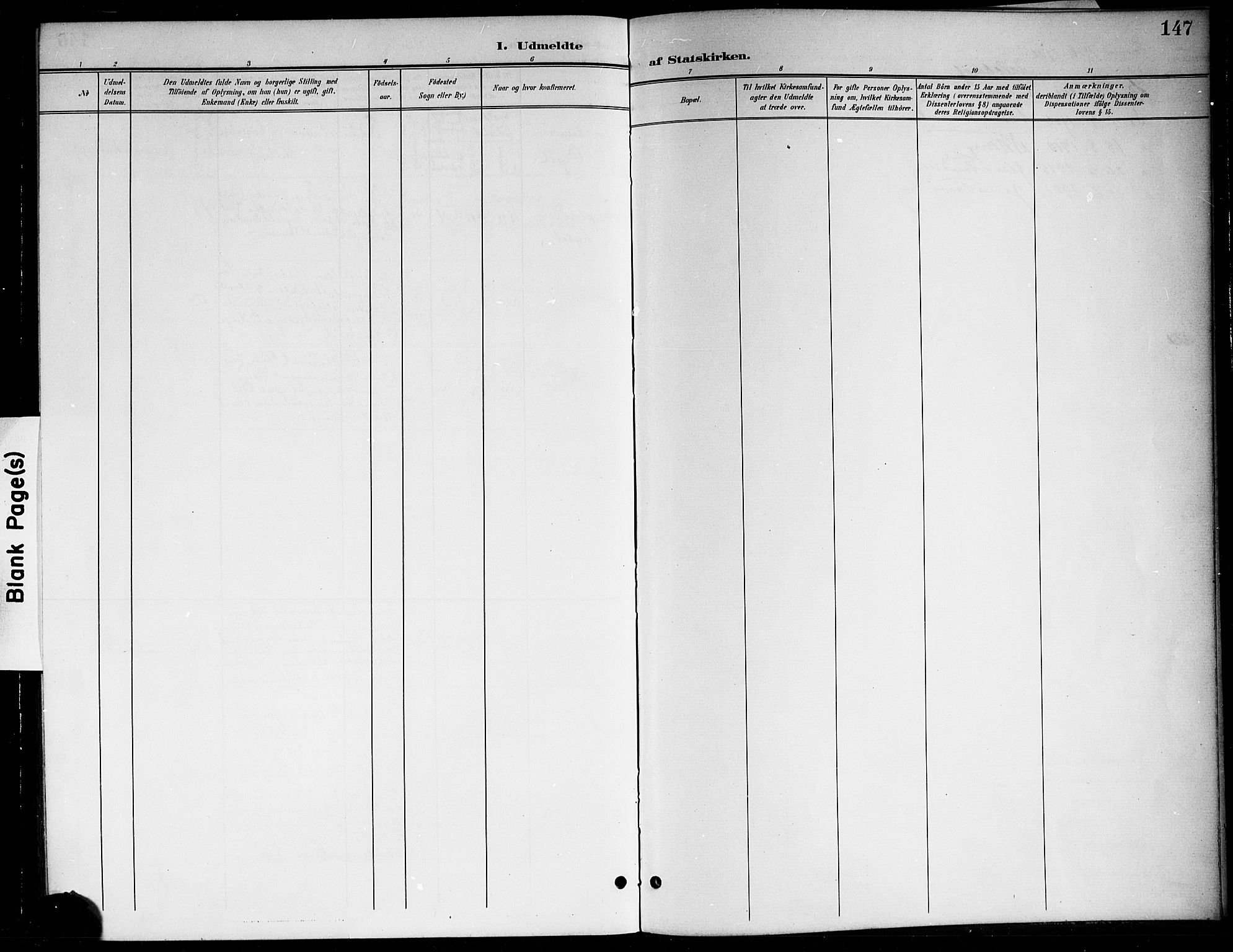 Sigdal kirkebøker, SAKO/A-245/G/Gb/L0003: Parish register (copy) no. II 3, 1901-1916, p. 147