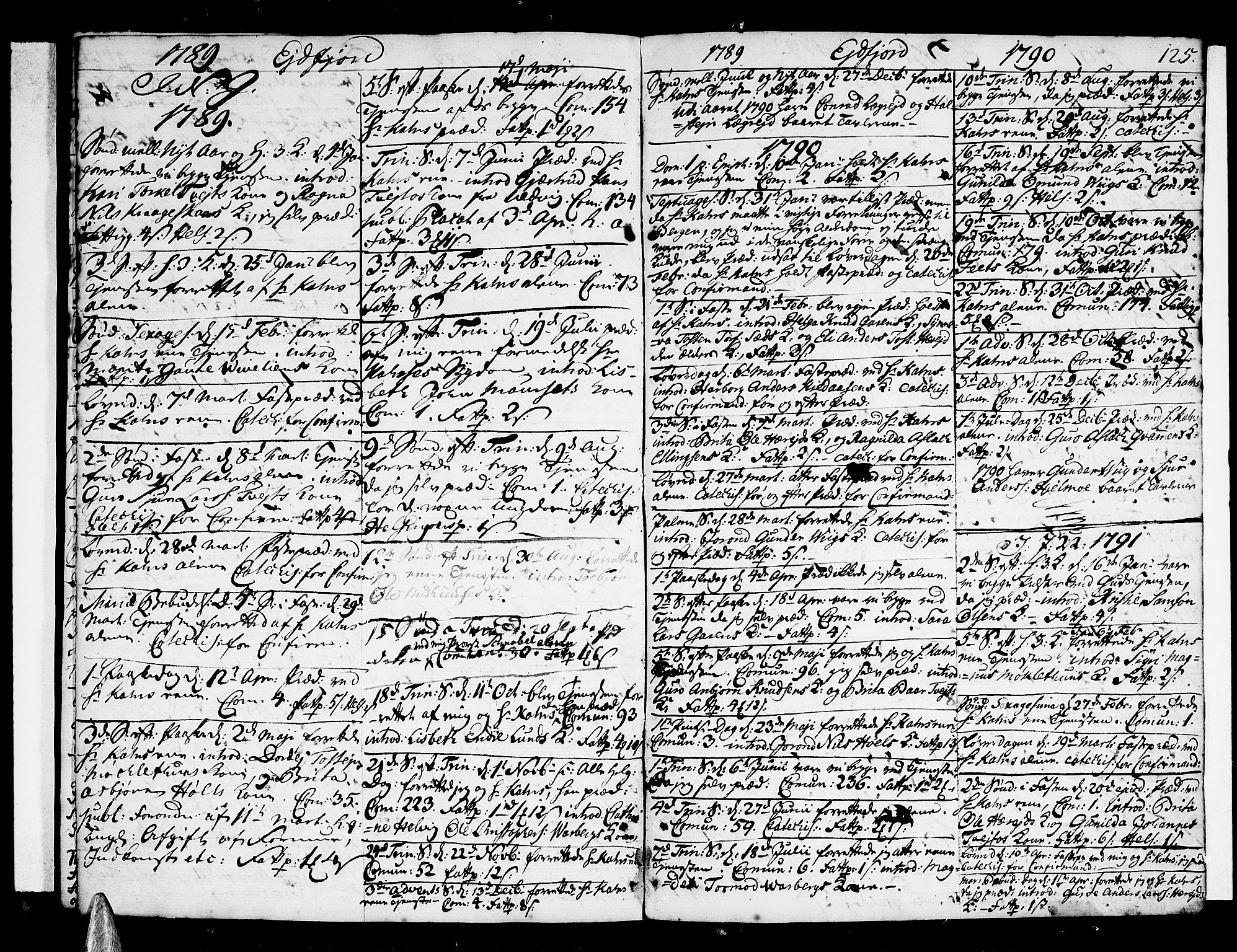 Ulvik sokneprestembete, SAB/A-78801/H/Haa: Parish register (official) no. A 10, 1745-1792, p. 125