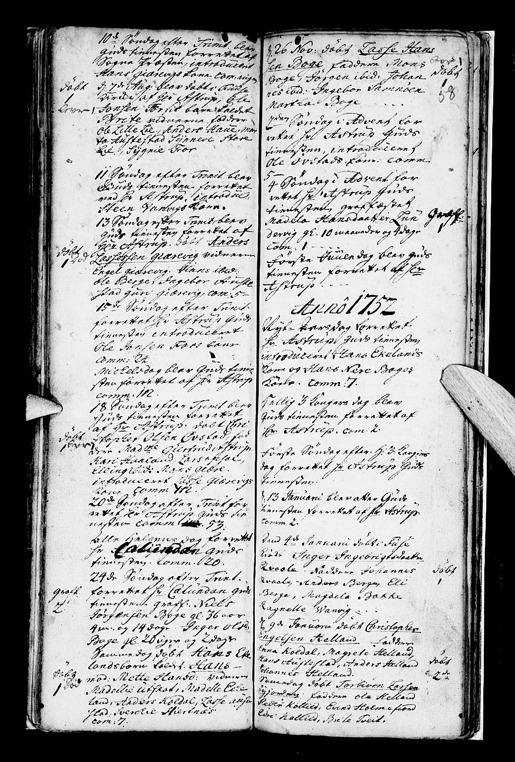 Os sokneprestembete, SAB/A-99929: Parish register (official) no. A 7, 1723-1760, p. 58