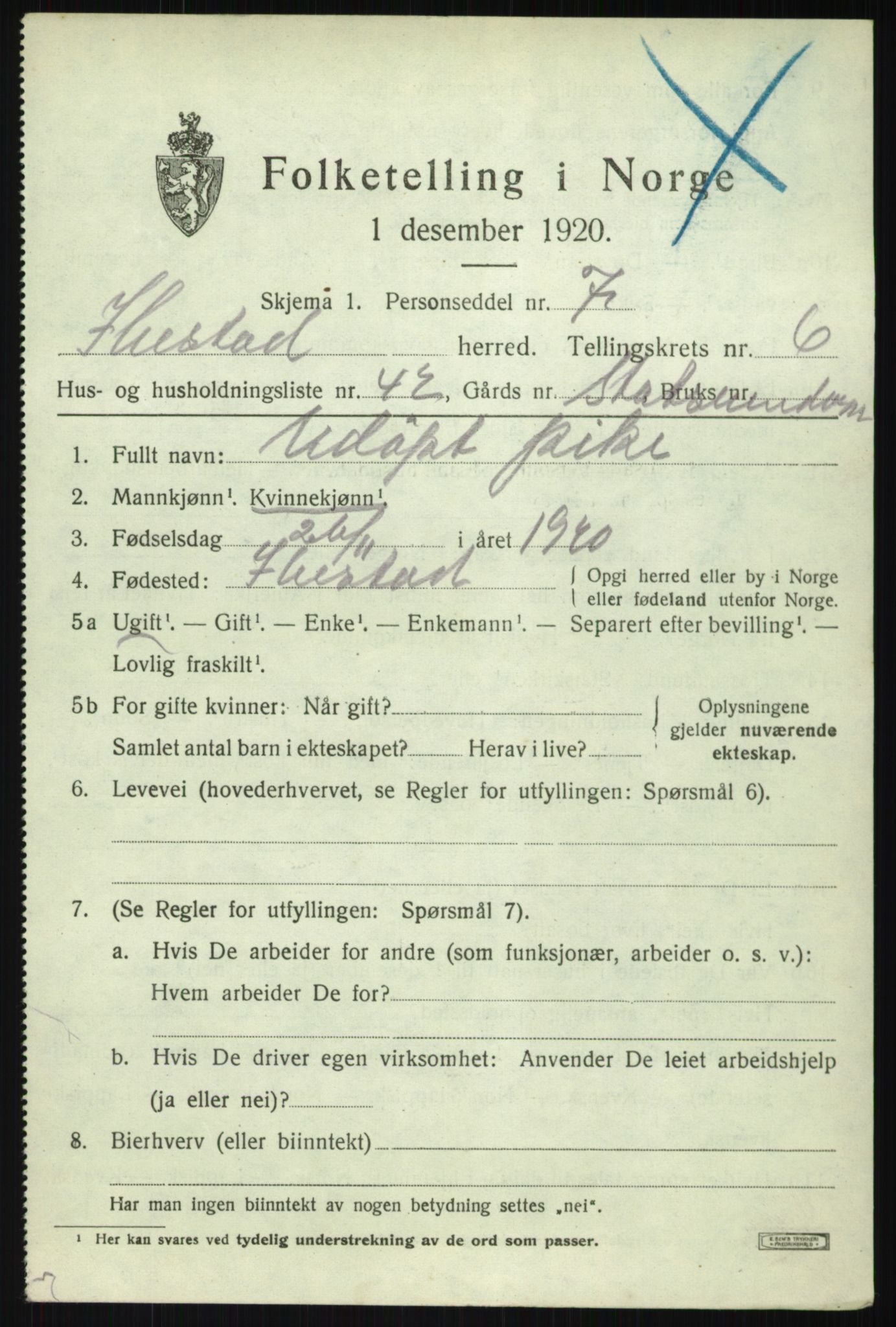 SATØ, 1920 census for Ibestad, 1920, p. 4568