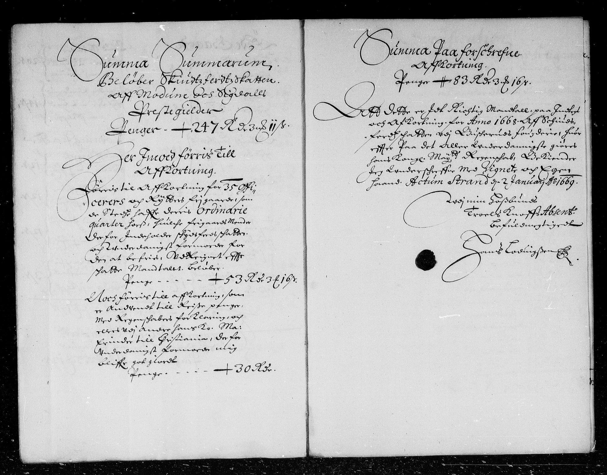 Rentekammeret inntil 1814, Reviderte regnskaper, Stiftamtstueregnskaper, Landkommissariatet på Akershus og Akershus stiftamt, AV/RA-EA-5869/R/Rb/L0046: Akershus stiftamt, 1667-1668