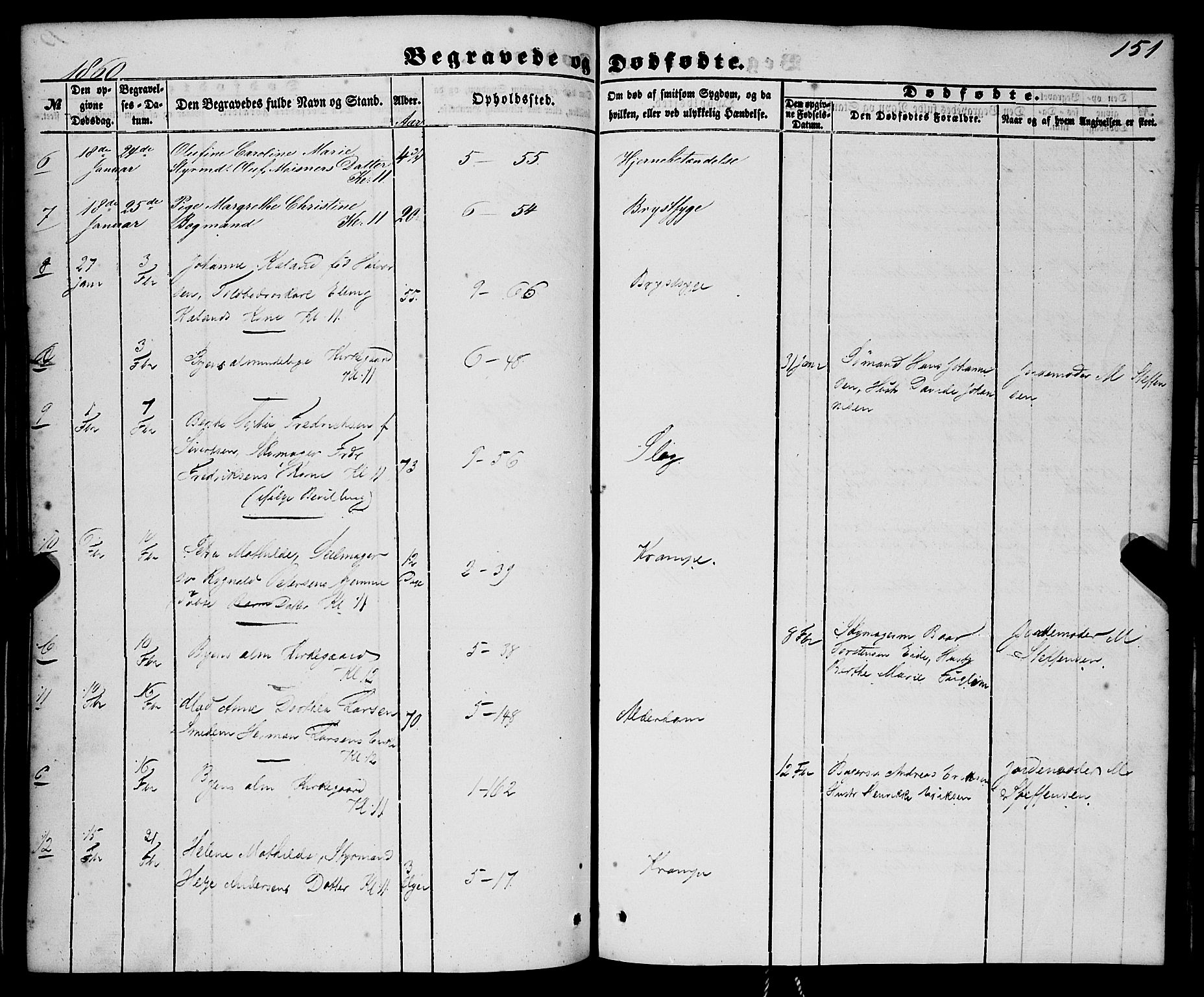 Nykirken Sokneprestembete, AV/SAB-A-77101/H/Haa/L0042: Parish register (official) no. E 2, 1850-1868, p. 151