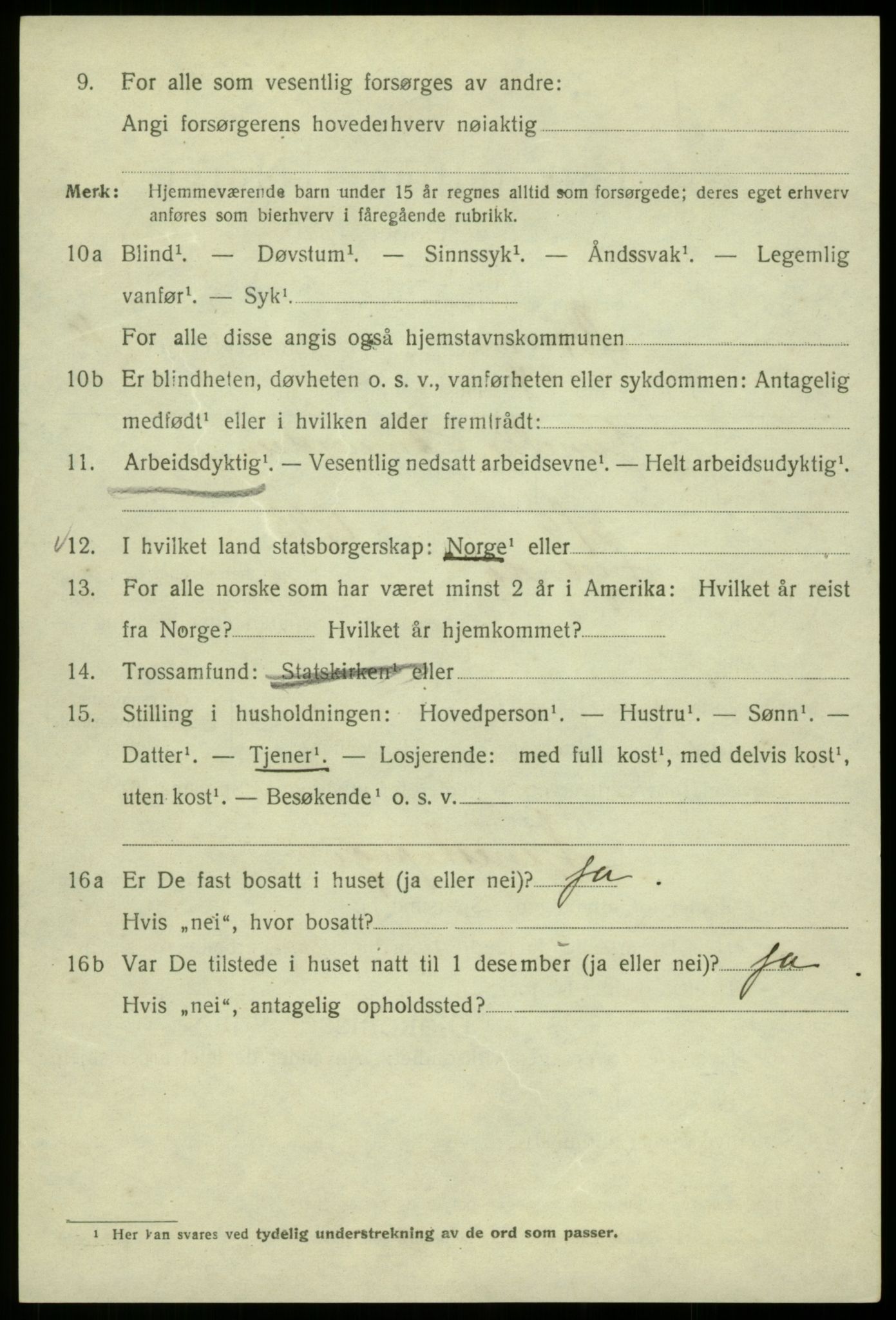 SAB, 1920 census for Bergen, 1920, p. 71386