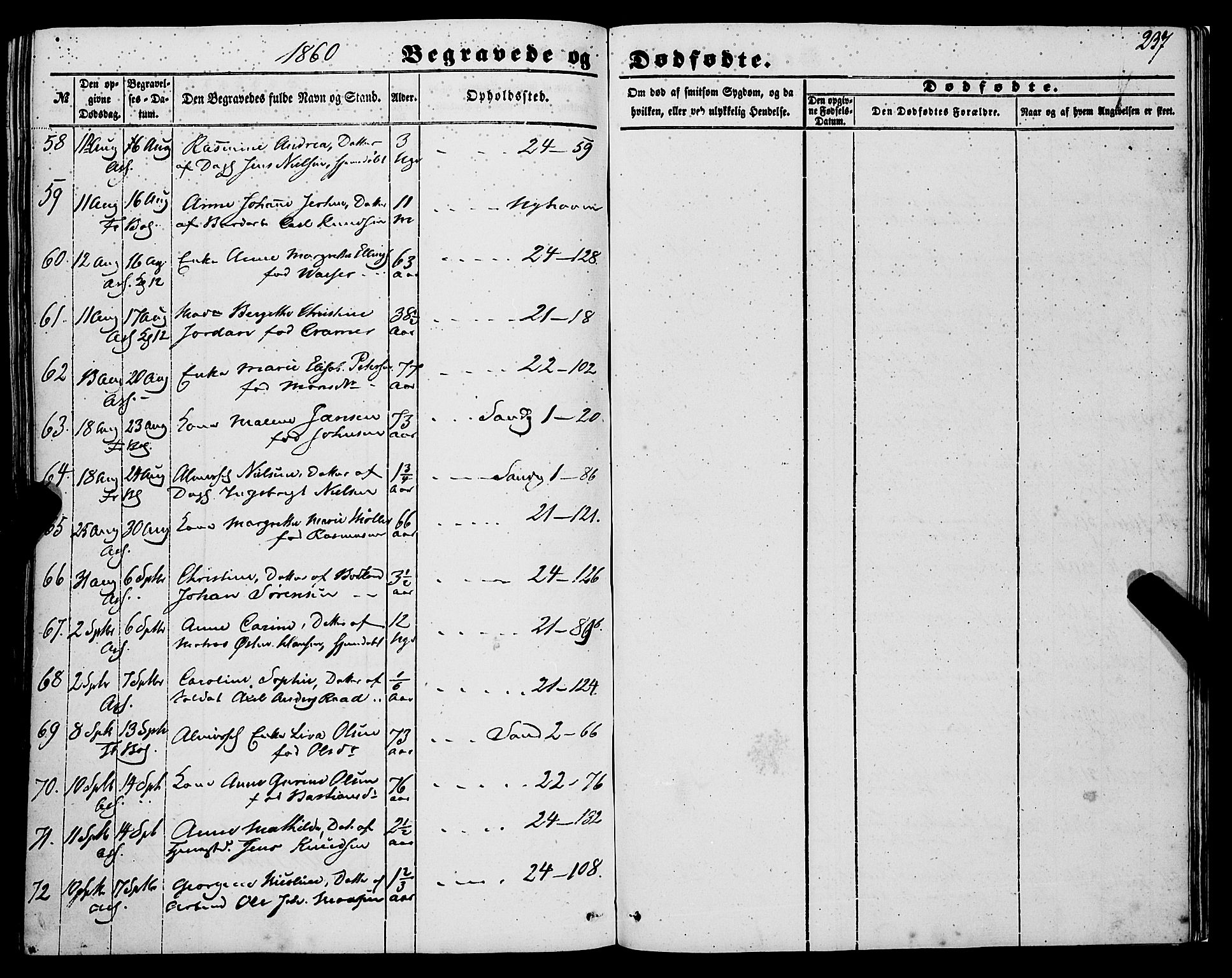 Korskirken sokneprestembete, AV/SAB-A-76101/H/Haa: Parish register (official) no. E 2, 1848-1862, p. 237