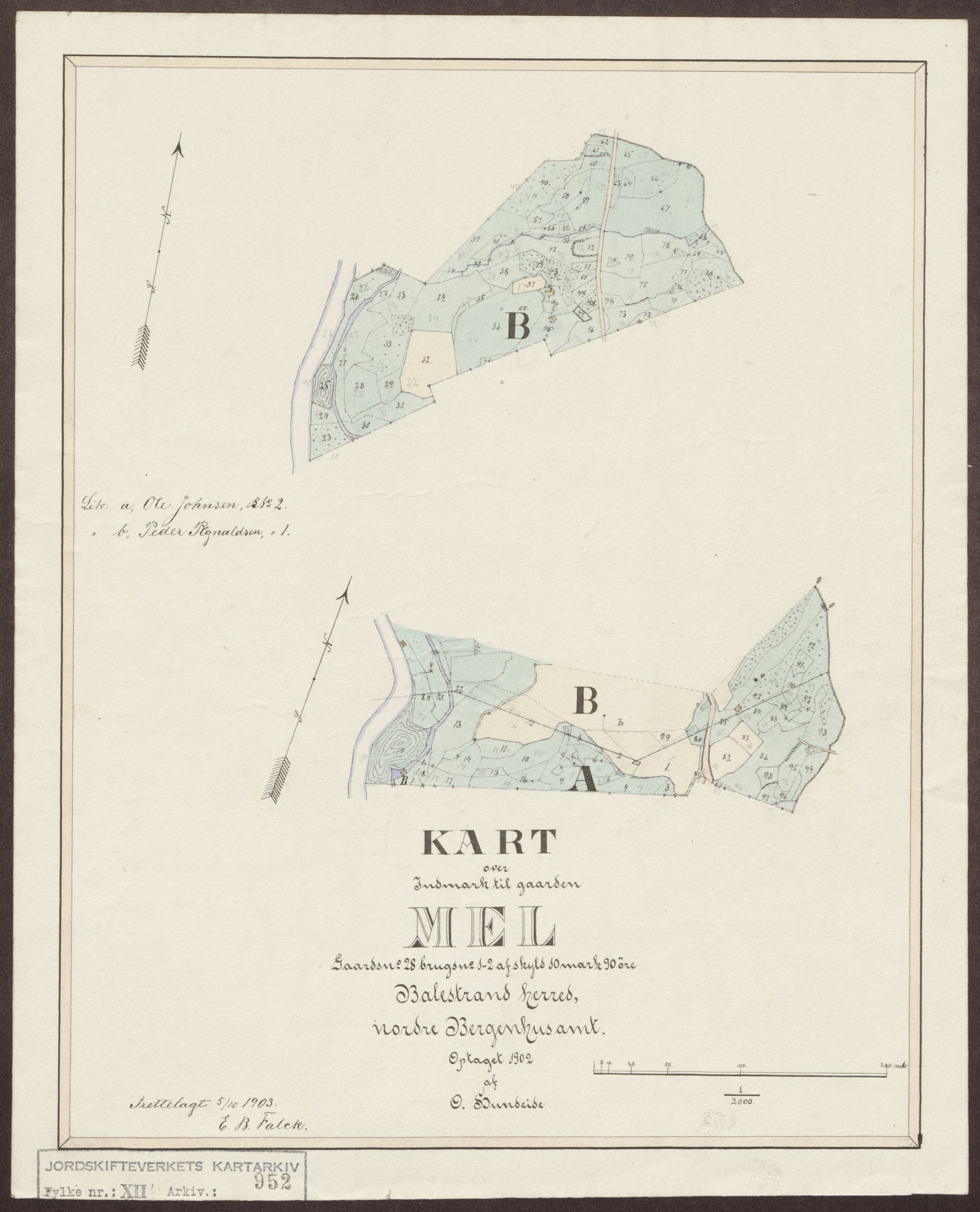 Jordskifteverkets kartarkiv, RA/S-3929/T, 1859-1988, p. 1085