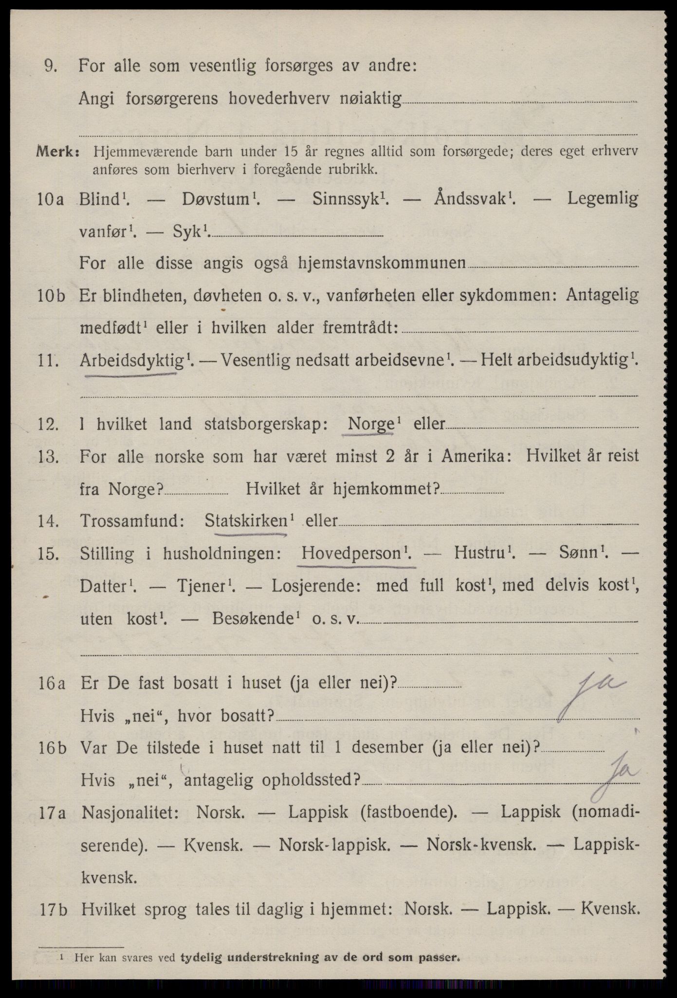 SAT, 1920 census for Fillan, 1920, p. 1465