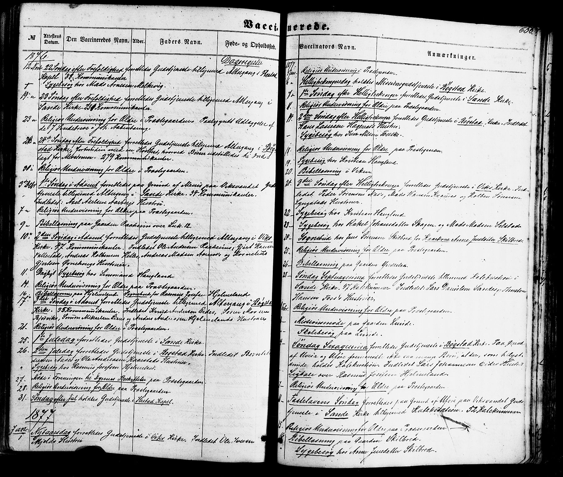 Gaular sokneprestembete, SAB/A-80001/H/Haa: Parish register (official) no. A 5, 1860-1881, p. 656