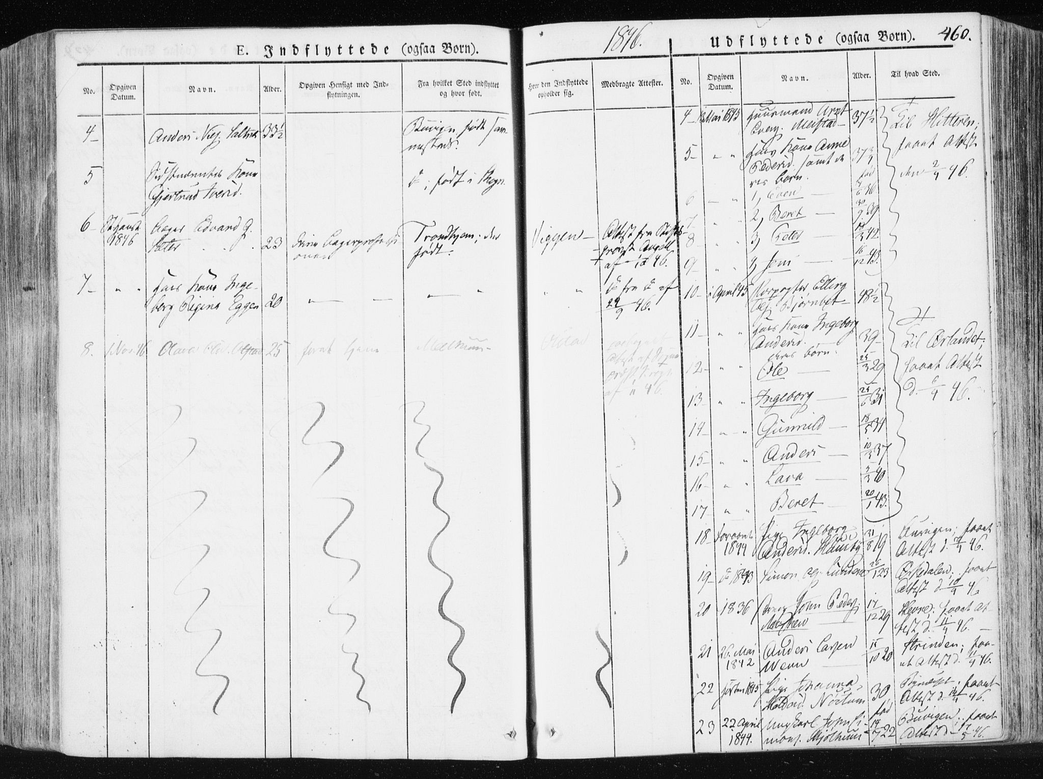 Ministerialprotokoller, klokkerbøker og fødselsregistre - Sør-Trøndelag, SAT/A-1456/665/L0771: Parish register (official) no. 665A06, 1830-1856, p. 460