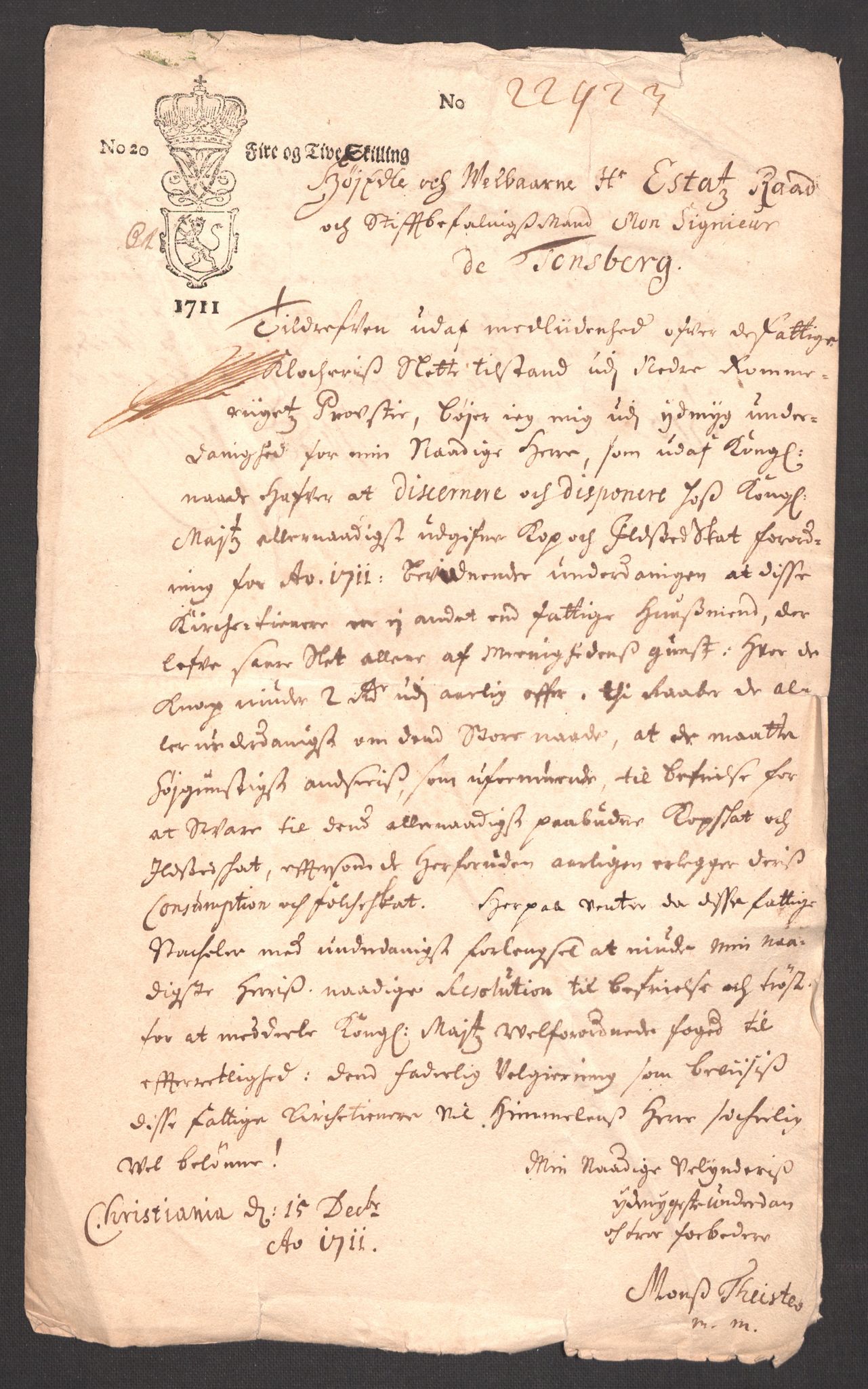 Rentekammeret inntil 1814, Reviderte regnskaper, Fogderegnskap, RA/EA-4092/R11/L0592: Fogderegnskap Nedre Romerike, 1710-1711, p. 427