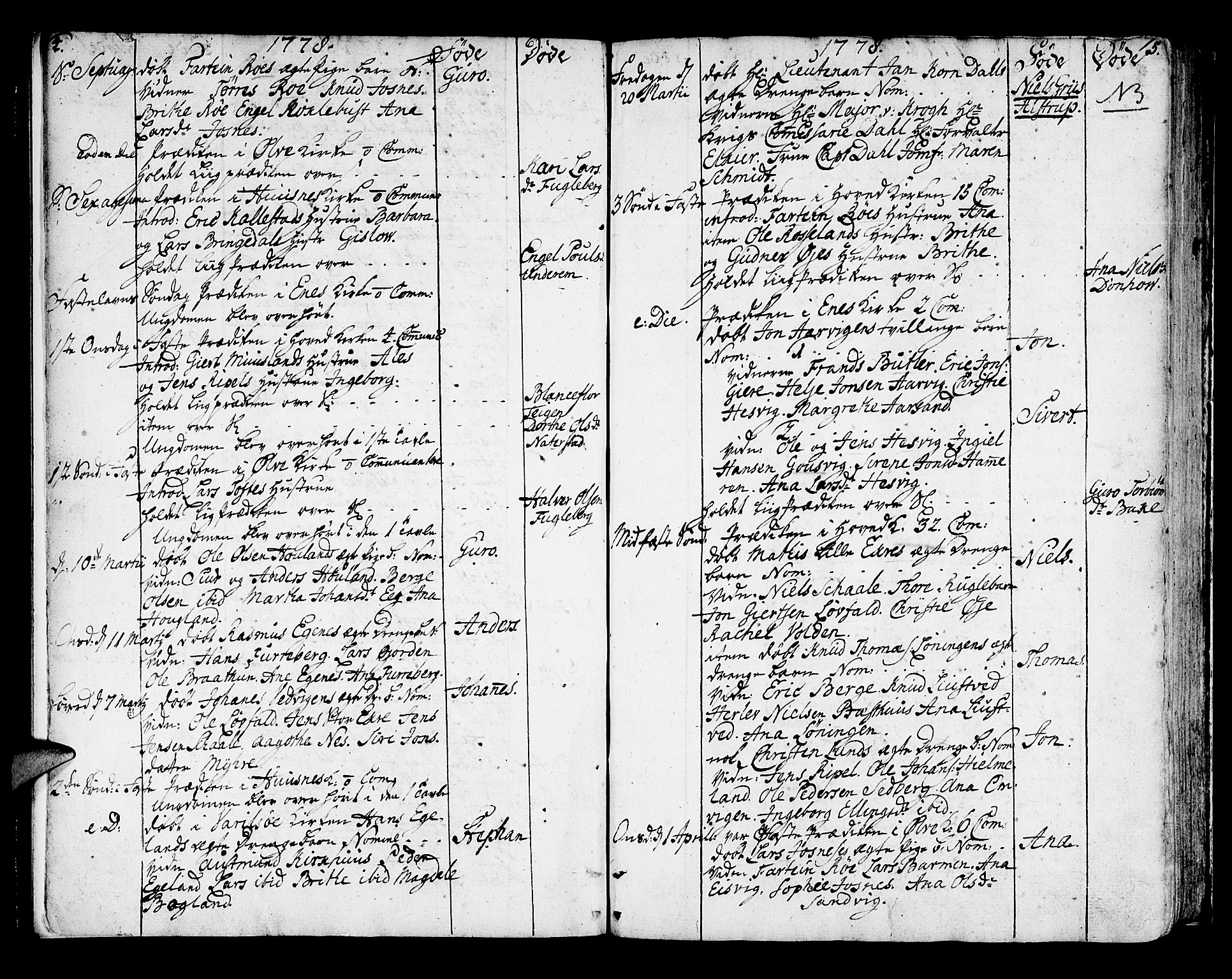 Kvinnherad sokneprestembete, SAB/A-76401/H/Haa: Parish register (official) no. A 4, 1778-1811, p. 4-5