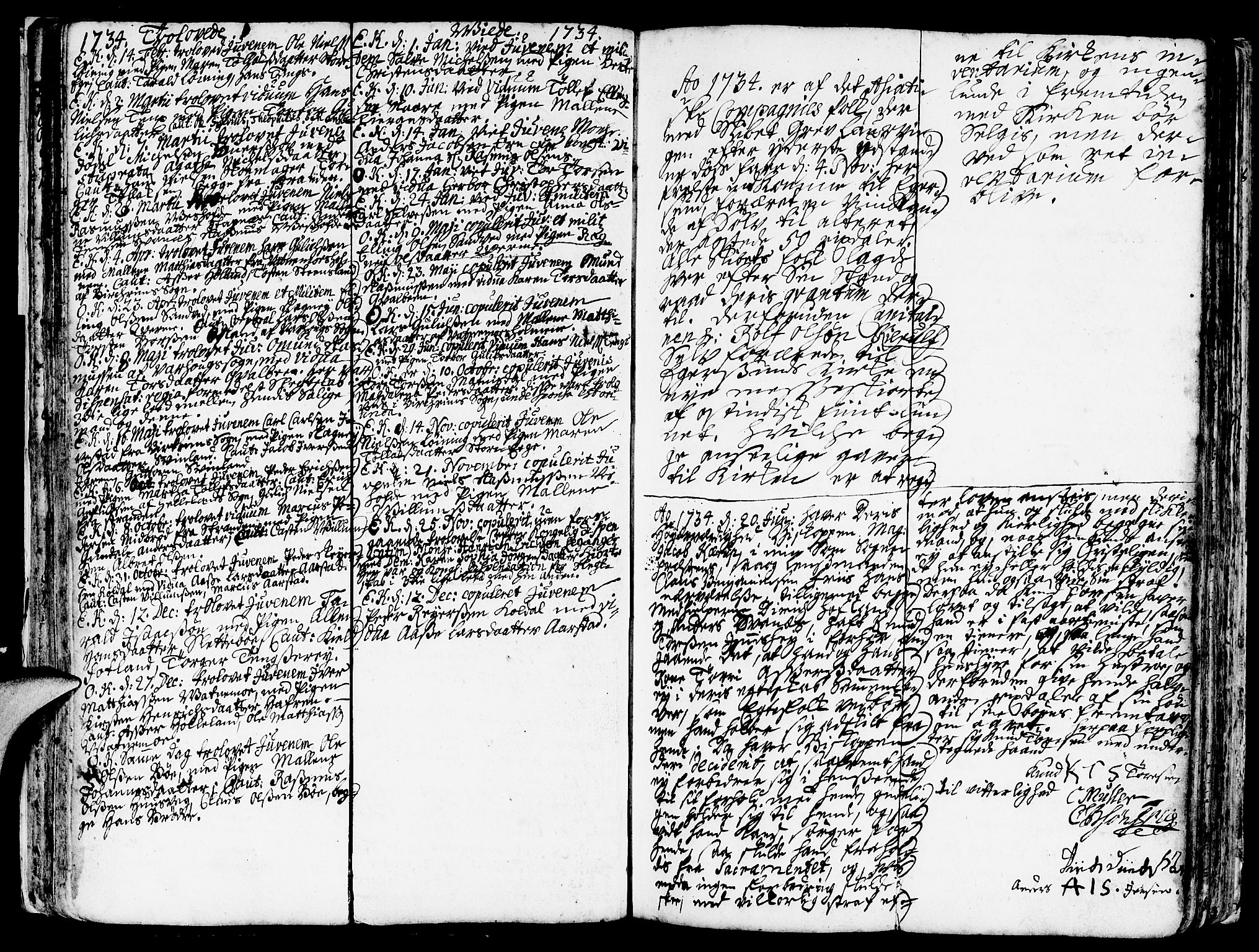 Eigersund sokneprestkontor, AV/SAST-A-101807/S08/L0002: Parish register (official) no. A 2, 1720-1757