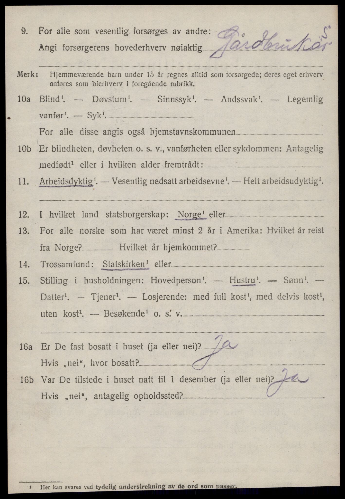 SAT, 1920 census for Aukra, 1920, p. 1706