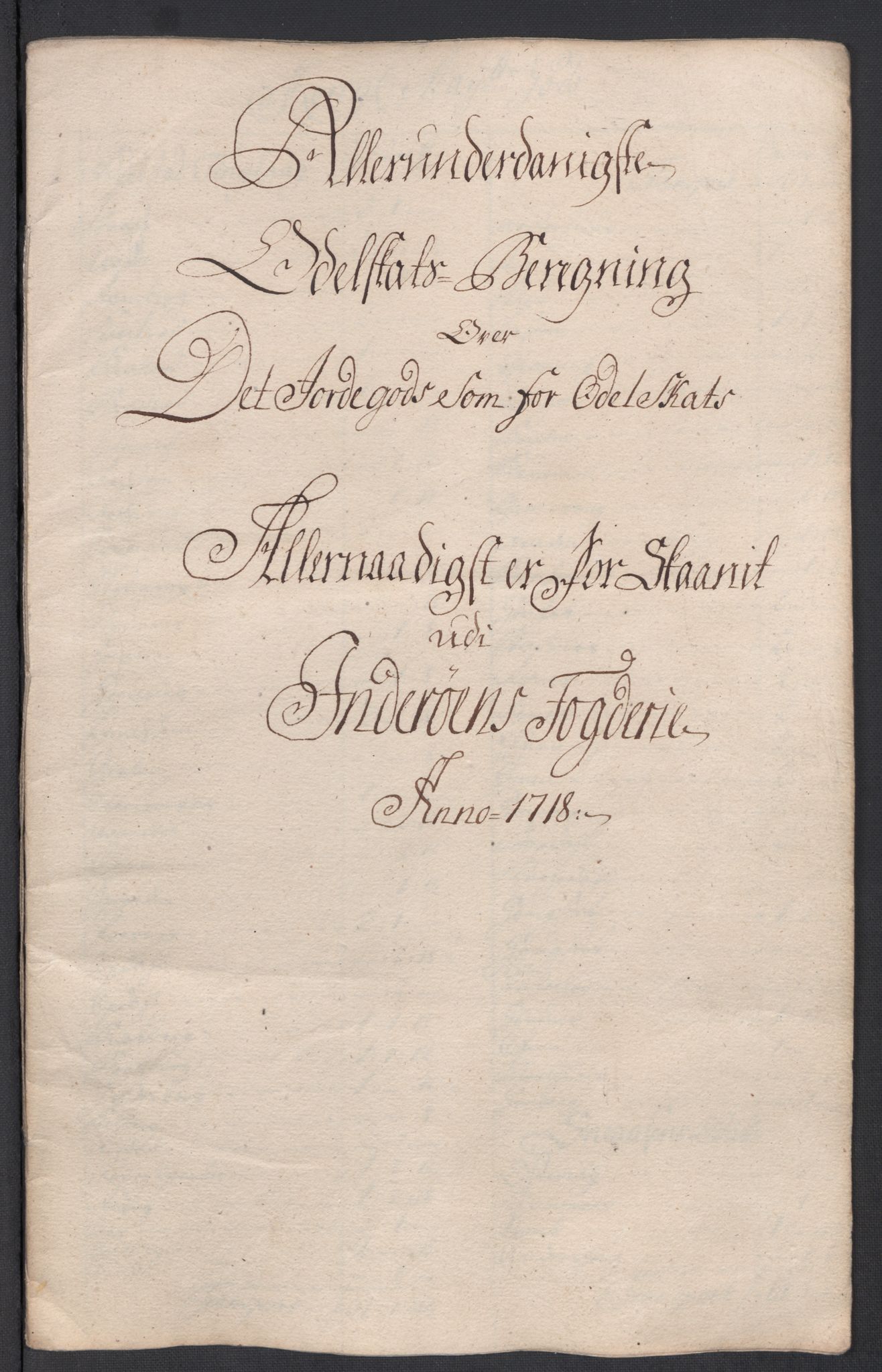 Rentekammeret inntil 1814, Reviderte regnskaper, Fogderegnskap, RA/EA-4092/R63/L4326: Fogderegnskap Inderøy, 1718, p. 239