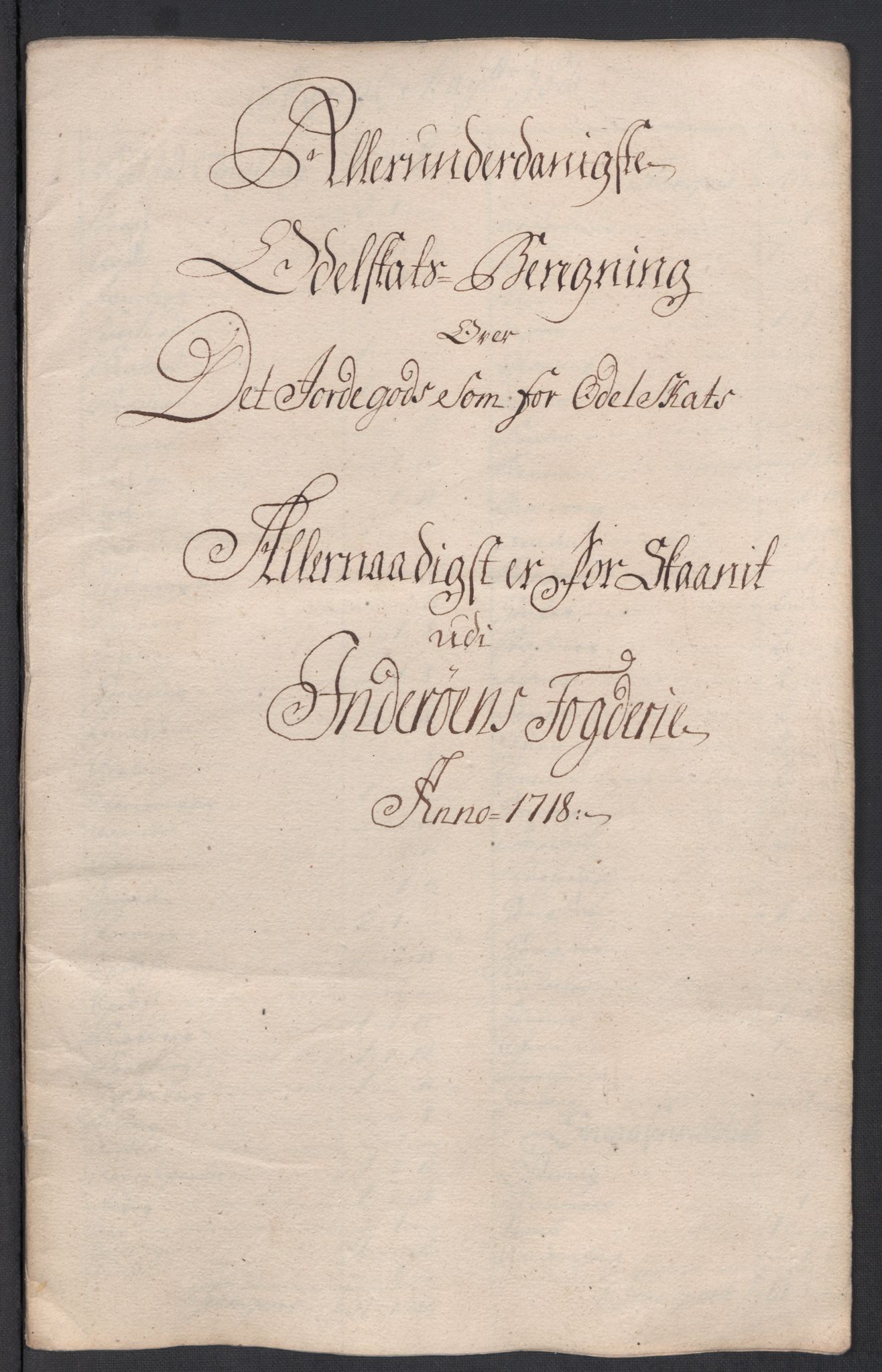 Rentekammeret inntil 1814, Reviderte regnskaper, Fogderegnskap, AV/RA-EA-4092/R63/L4326: Fogderegnskap Inderøy, 1718, p. 239