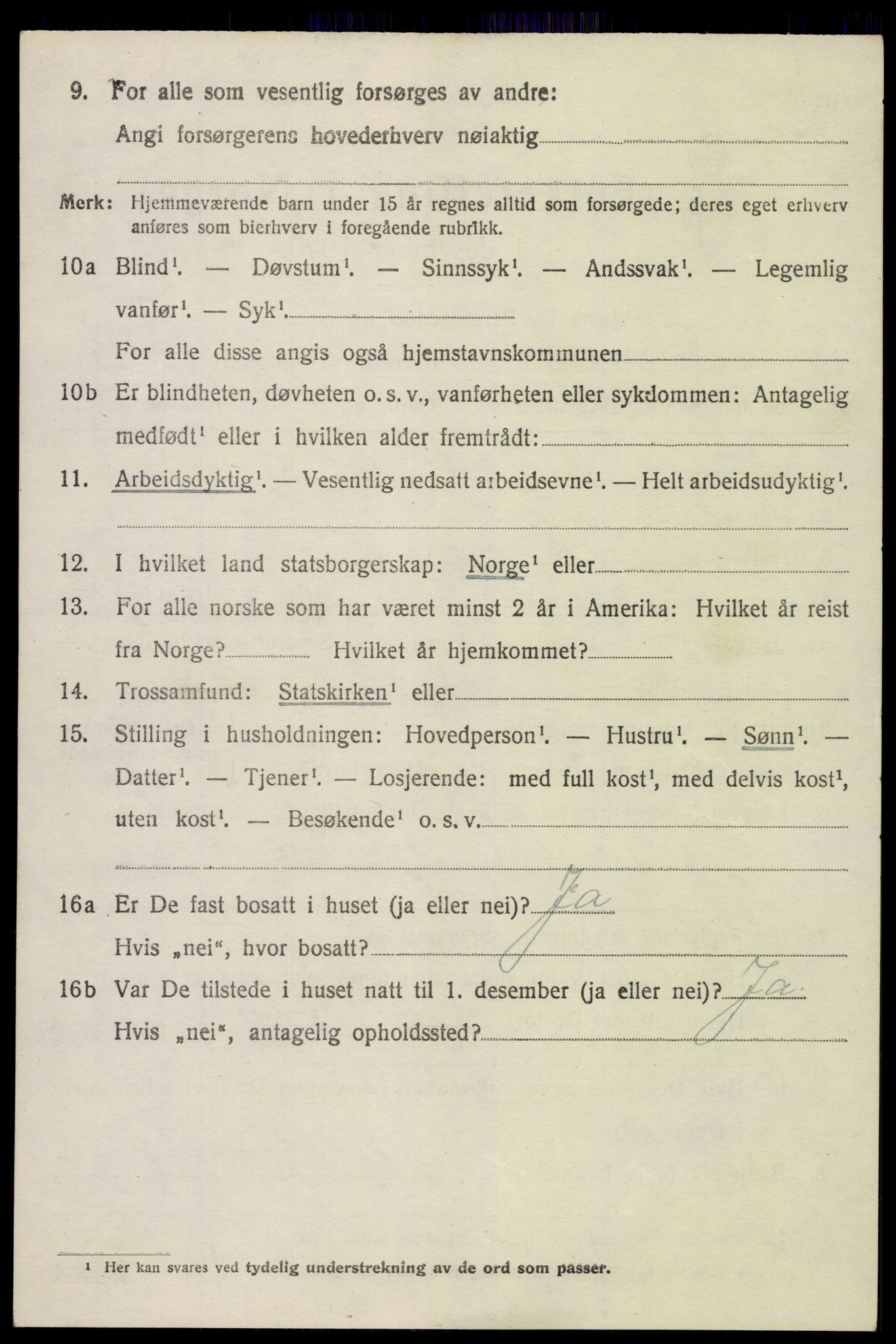 SAK, 1920 census for Tromøy, 1920, p. 5874