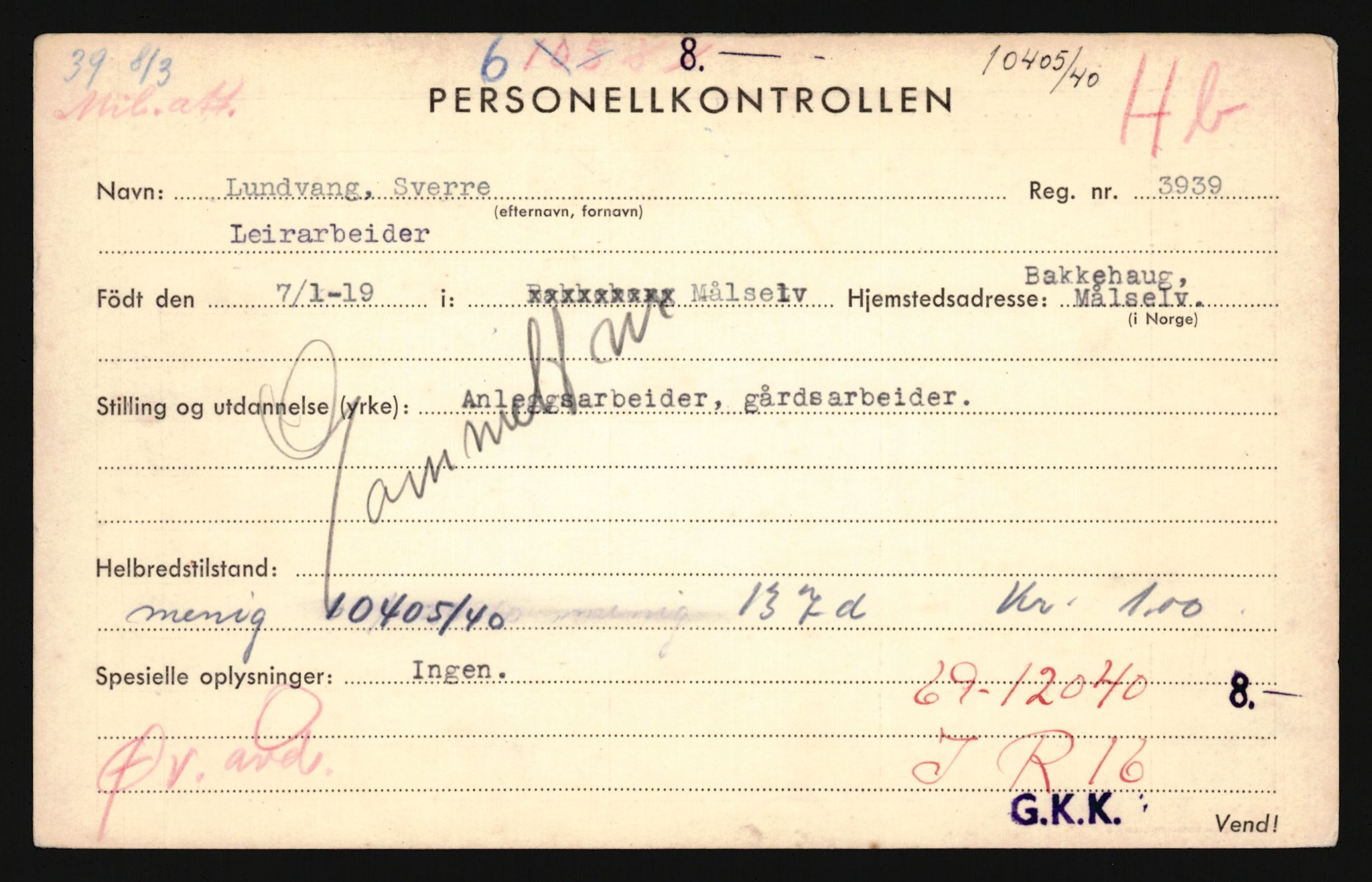 Forsvaret, Troms infanteriregiment nr. 16, AV/RA-RAFA-3146/P/Pa/L0024/0001: Rulleblad / Rulleblad for regimentets menige mannskaper, årsklasse 1940, 1940, p. 110