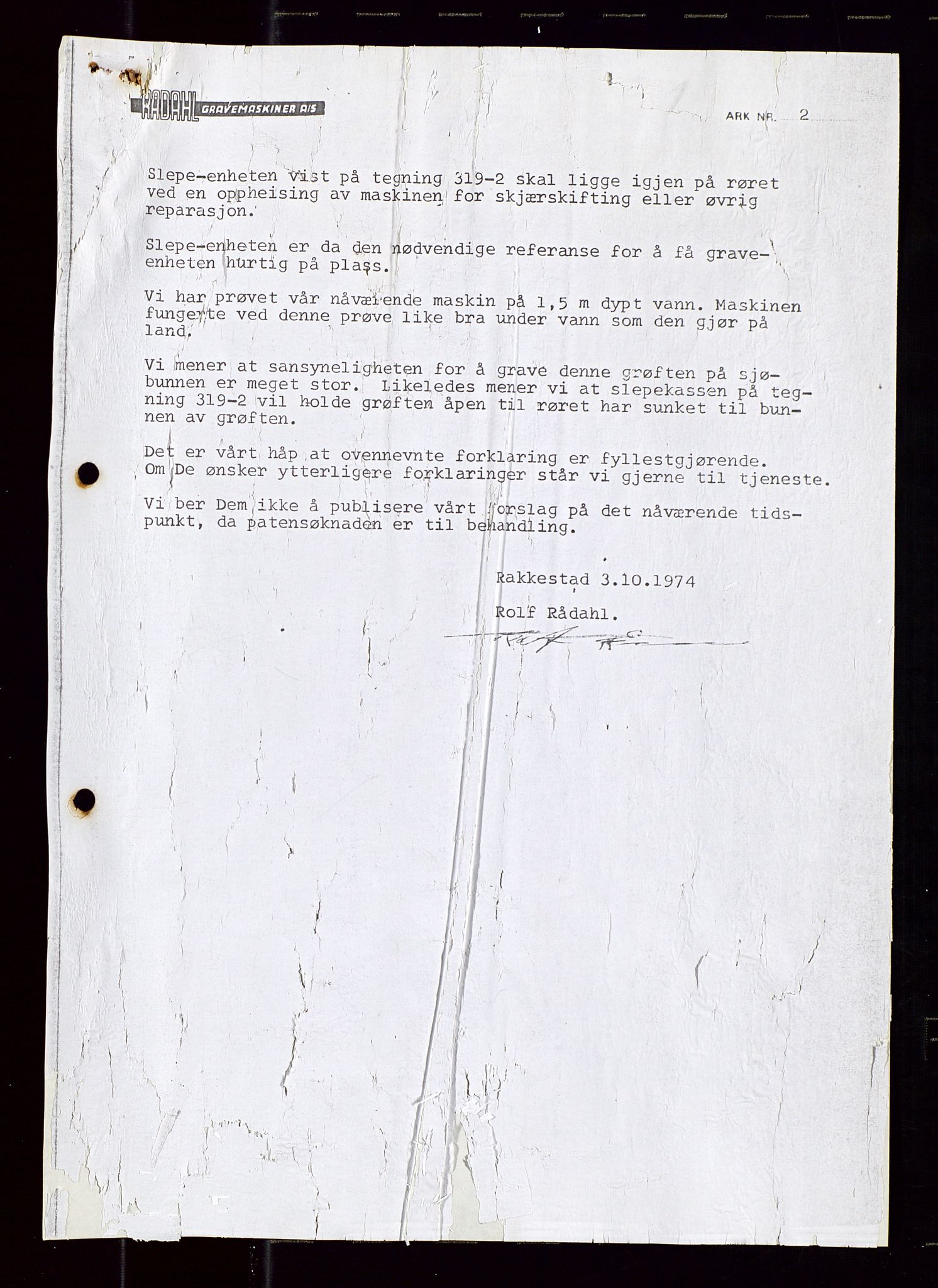 Industridepartementet, Oljekontoret, AV/SAST-A-101348/Di/L0001: DWP, møter juni - november, komiteemøter nr. 19 - 26, 1973-1974, p. 714