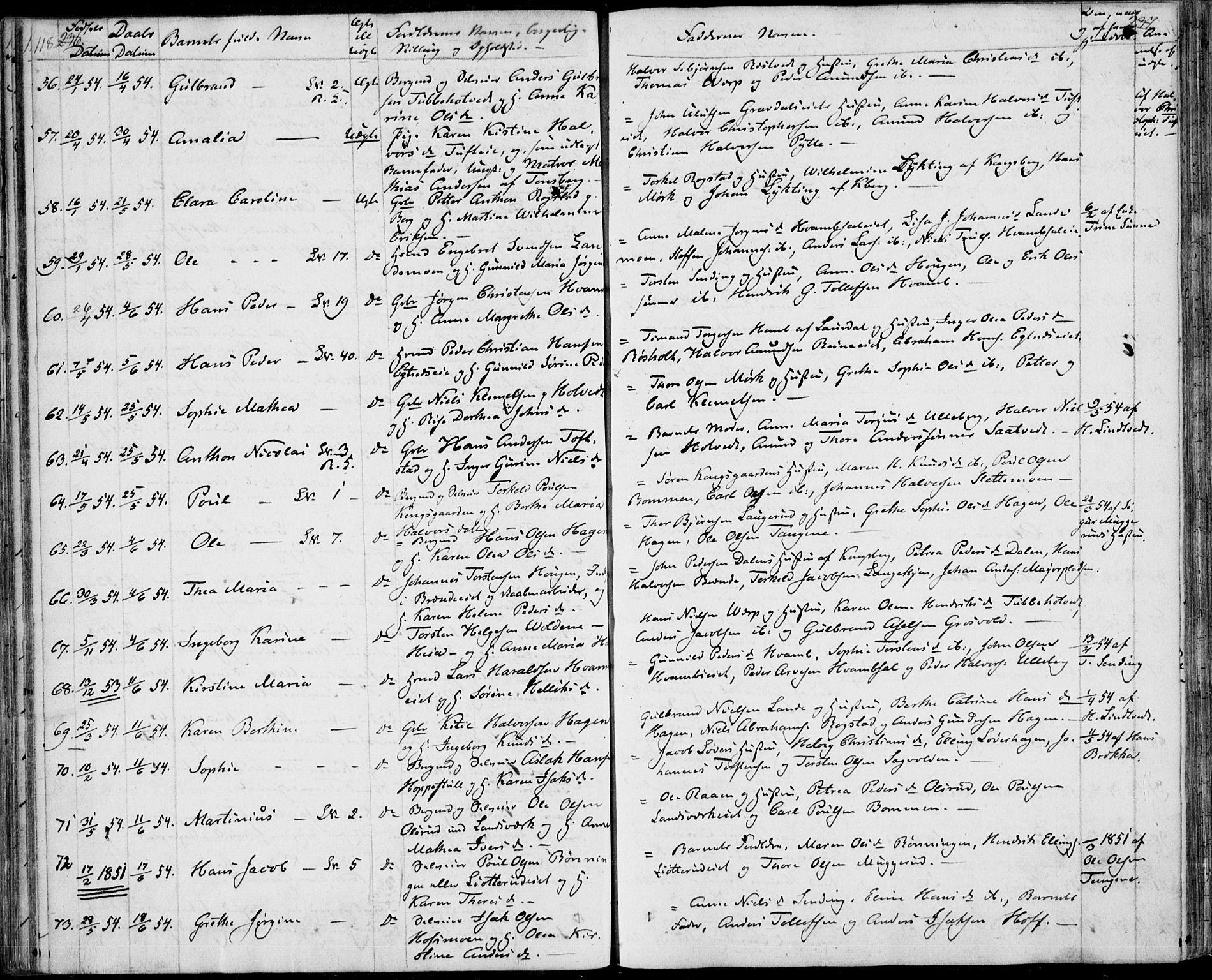 Sandsvær kirkebøker, SAKO/A-244/F/Fa/L0005: Parish register (official) no. I 5, 1840-1856, p. 236-237