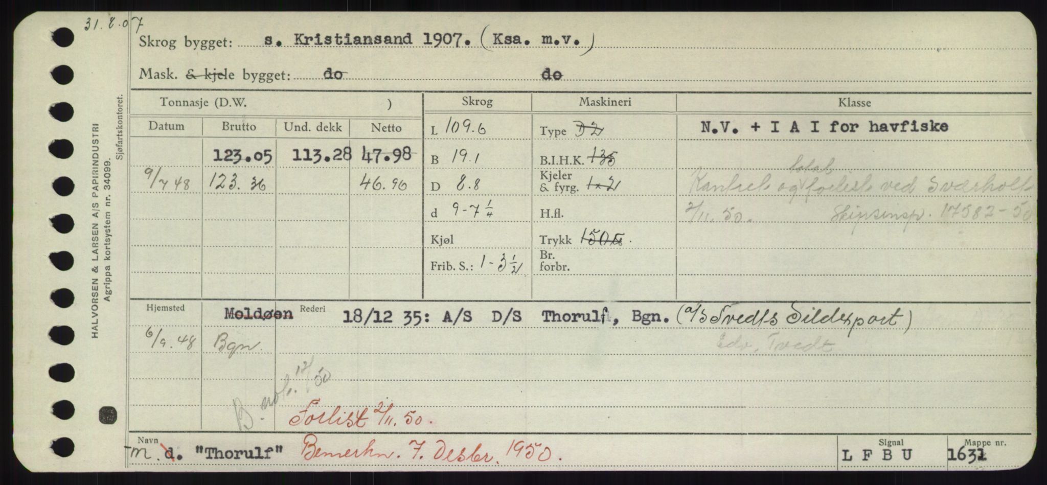 Sjøfartsdirektoratet med forløpere, Skipsmålingen, RA/S-1627/H/Hd/L0038: Fartøy, T-Th, p. 815