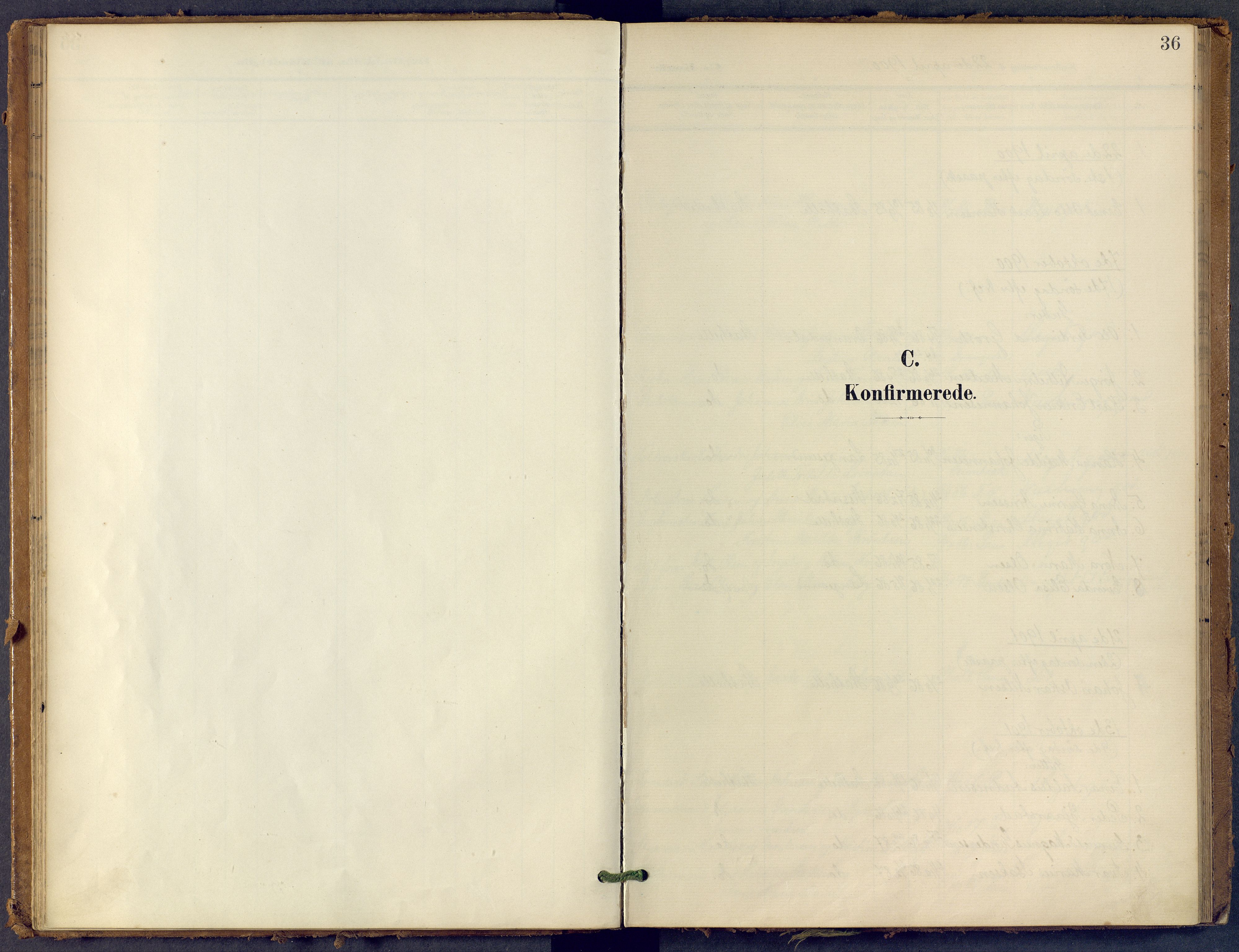 Bamble kirkebøker, SAKO/A-253/F/Fb/L0002: Parish register (official) no. II 2, 1900-1921, p. 36