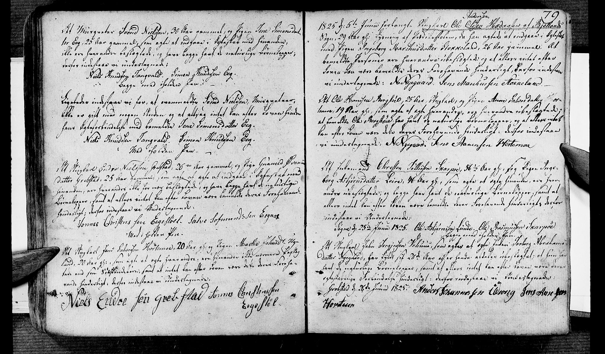 Søgne sokneprestkontor, SAK/1111-0037/F/Fa/Fab/L0007: Parish register (official) no. A 7, 1791-1851, p. 79
