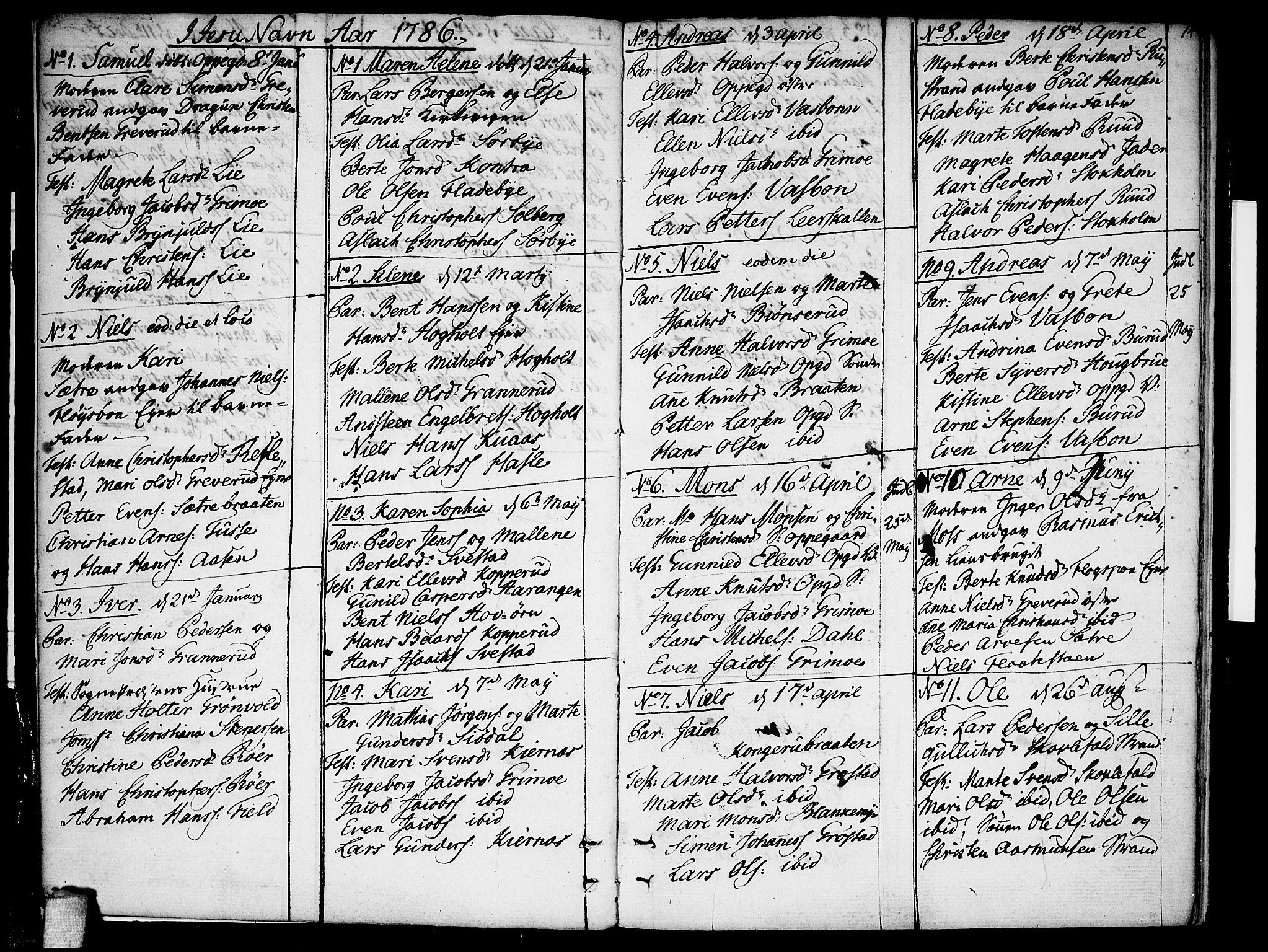 Nesodden prestekontor Kirkebøker, SAO/A-10013/F/Fa/L0004: Parish register (official) no. I 4, 1780-1792, p. 14