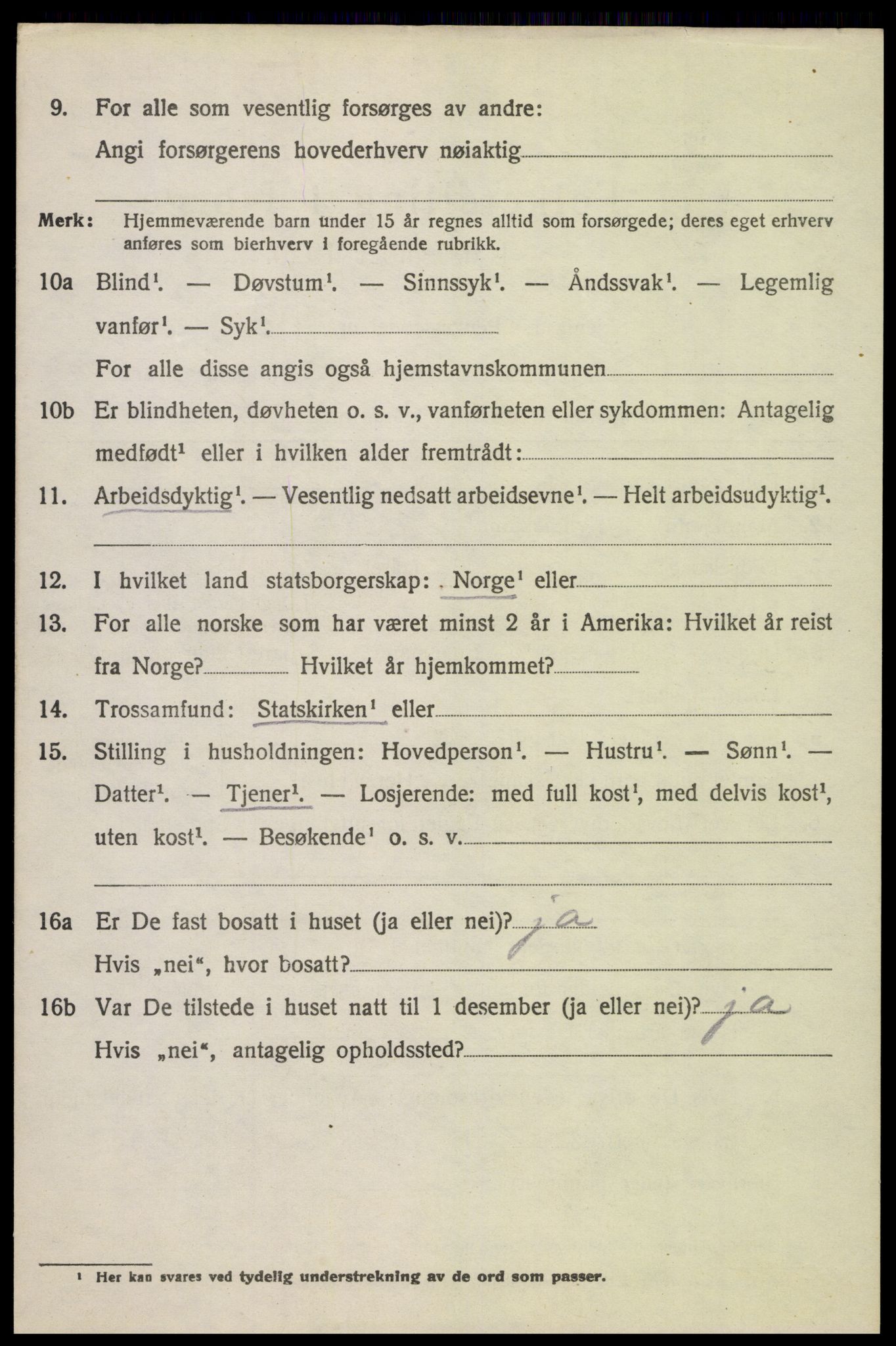 SAH, 1920 census for Nord-Fron, 1920, p. 10307