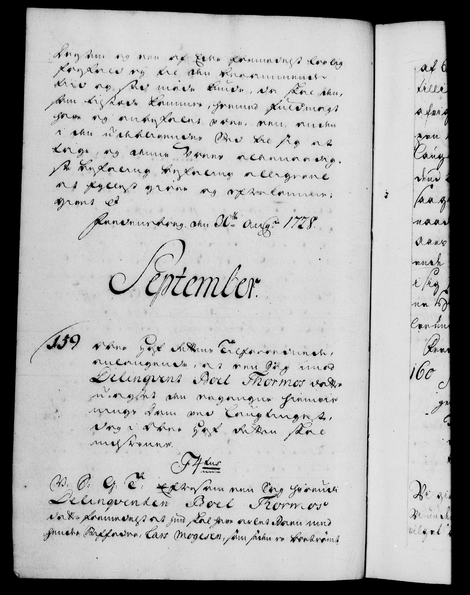 Danske Kanselli 1572-1799, RA/EA-3023/F/Fc/Fca/Fcab/L0024: Norske tegnelser, 1728-1730, p. 204b