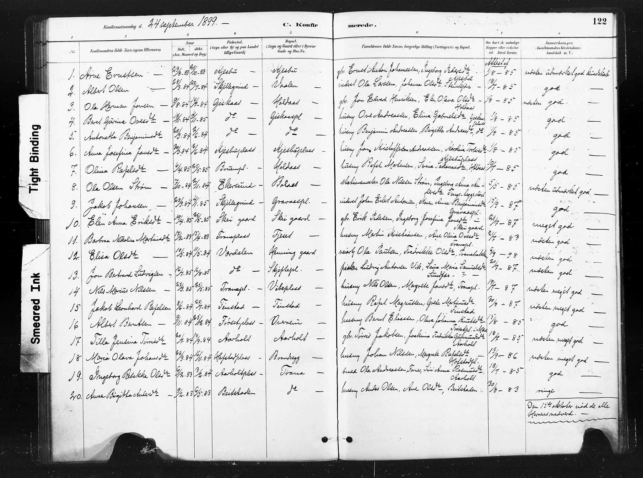 Ministerialprotokoller, klokkerbøker og fødselsregistre - Nord-Trøndelag, SAT/A-1458/736/L0361: Parish register (official) no. 736A01, 1884-1906, p. 122