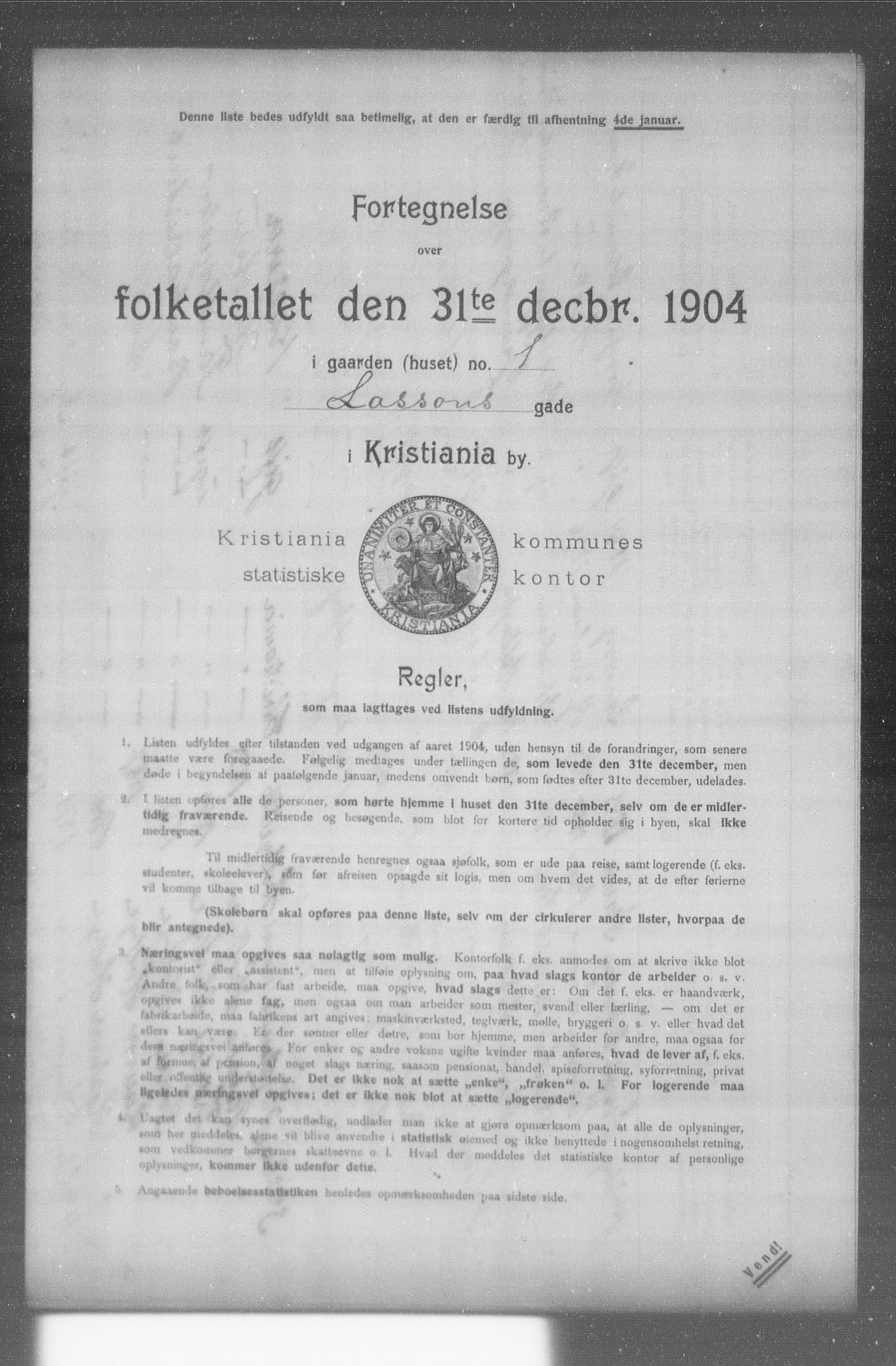 OBA, Municipal Census 1904 for Kristiania, 1904, p. 11073