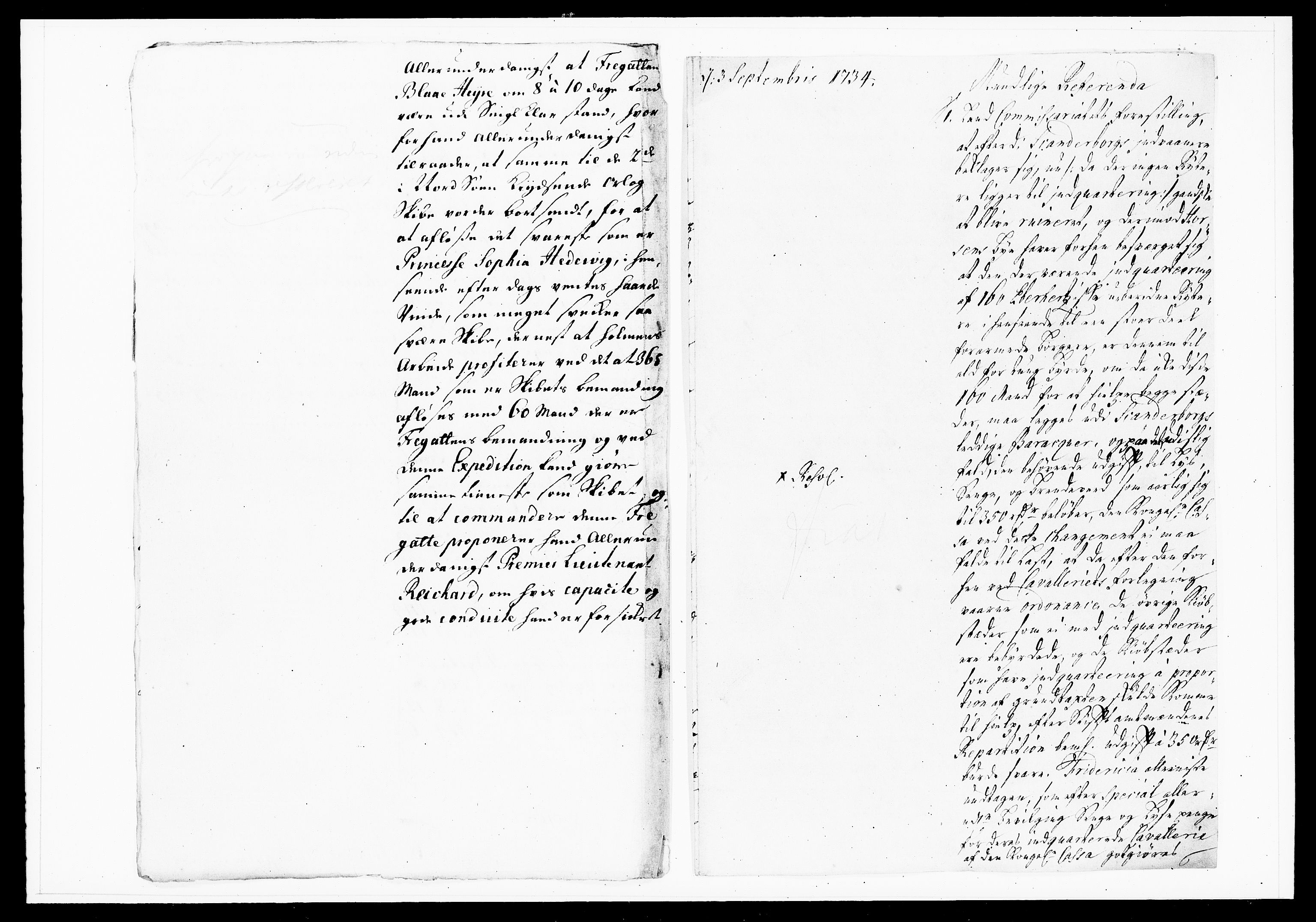 Krigskollegiet, Krigskancelliet, DRA/A-0006/-/1114-1121: Refererede sager, 1734, p. 337