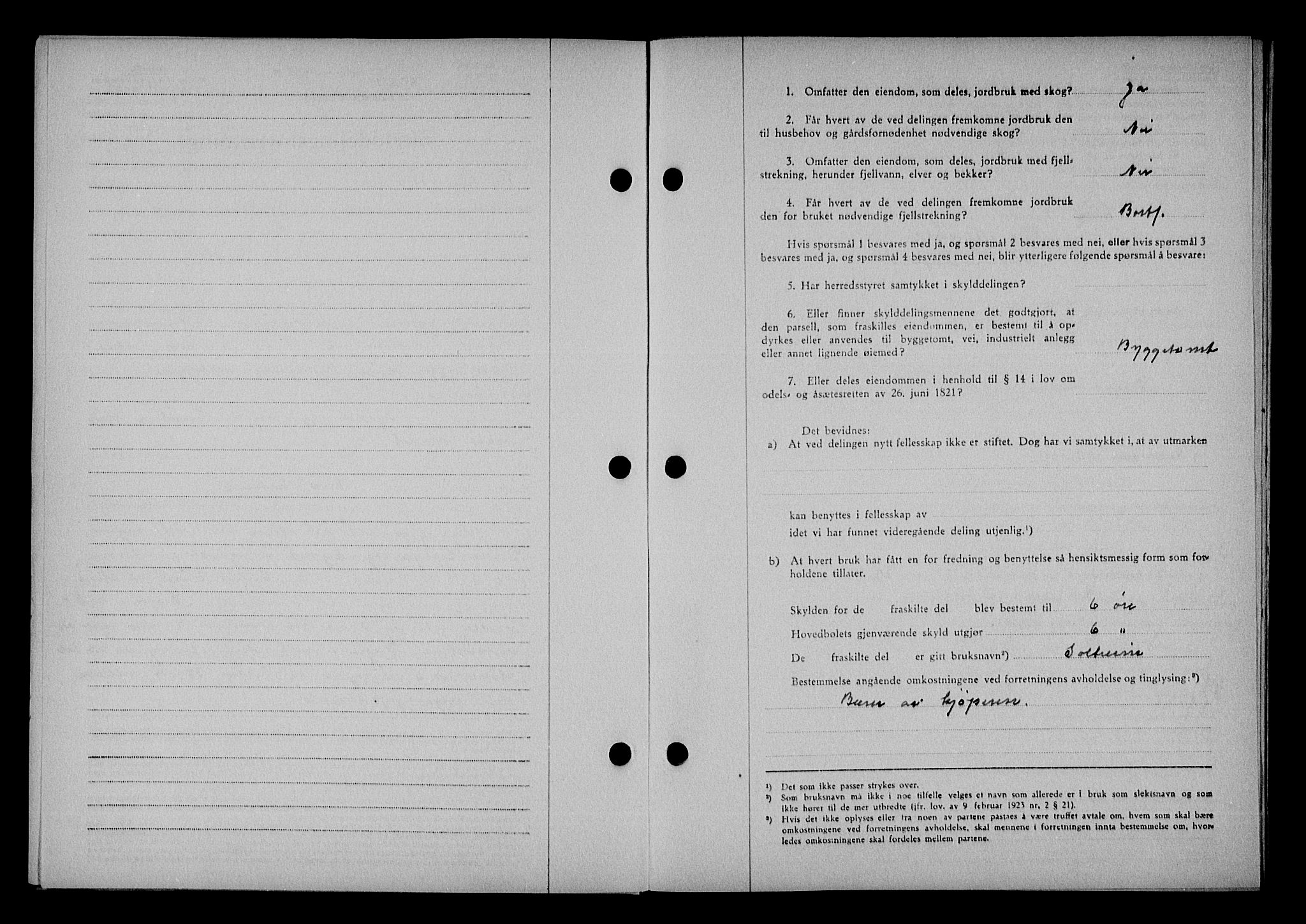 Vestre Nedenes/Sand sorenskriveri, SAK/1221-0010/G/Gb/Gba/L0053: Mortgage book no. A 6, 1944-1945, Diary no: : 558/1945