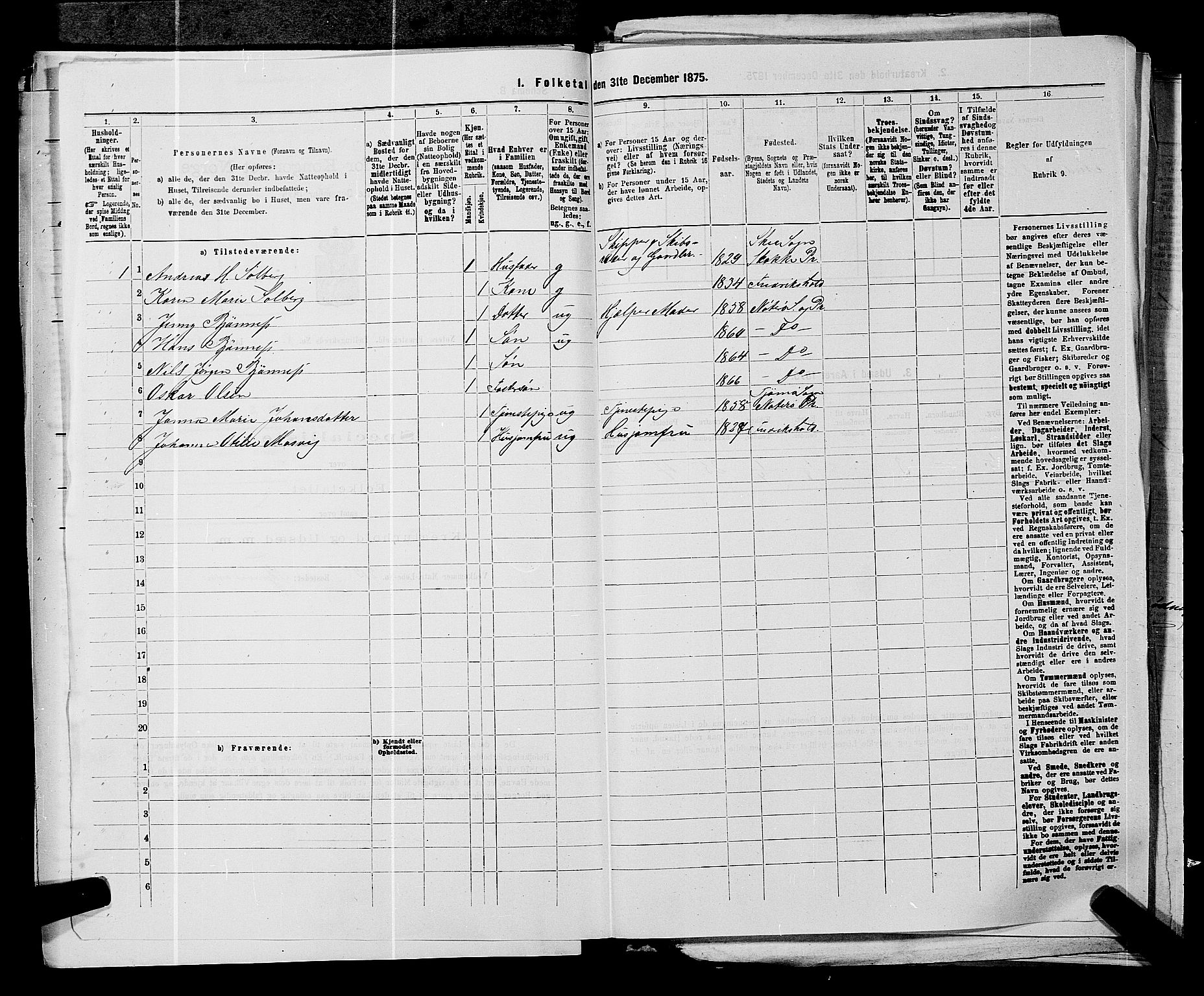 SAKO, 1875 census for 0722P Nøtterøy, 1875, p. 1712