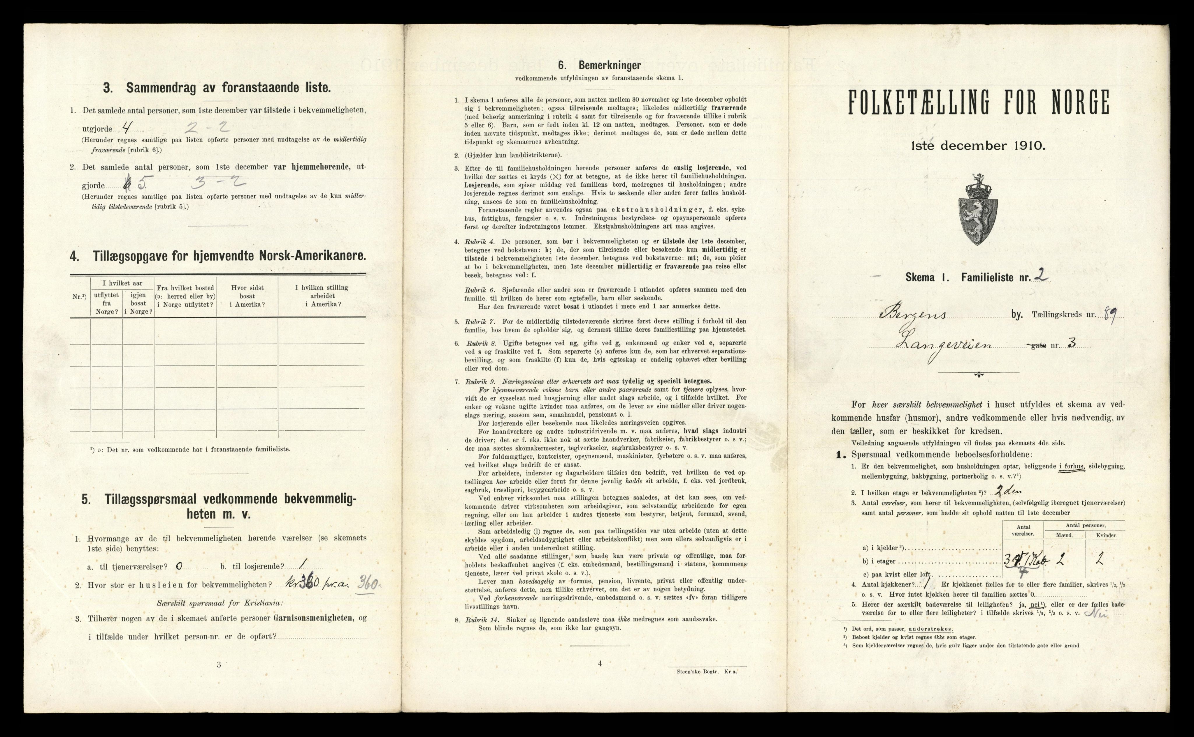 RA, 1910 census for Bergen, 1910, p. 31235