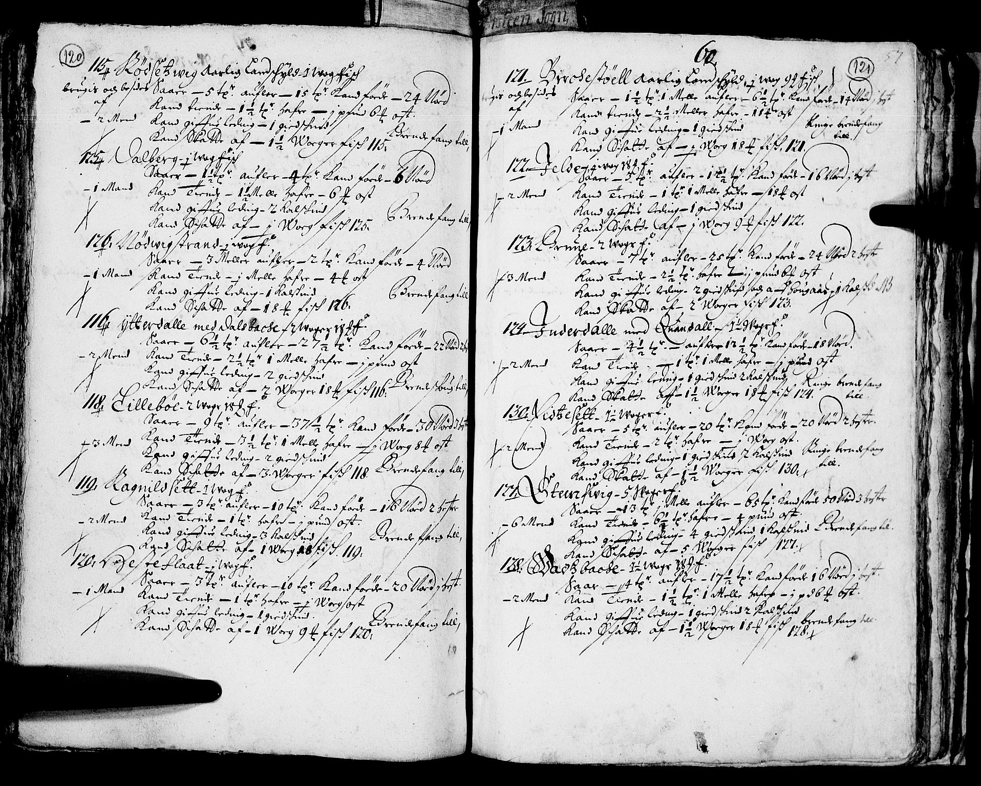Rentekammeret inntil 1814, Realistisk ordnet avdeling, AV/RA-EA-4070/N/Nb/Nba/L0045: Sunnmøre fogderi, 1666-1667, p. 120-121