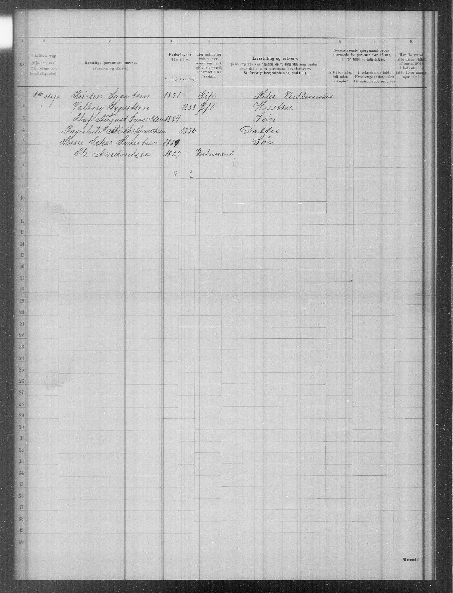 OBA, Municipal Census 1902 for Kristiania, 1902, p. 13845