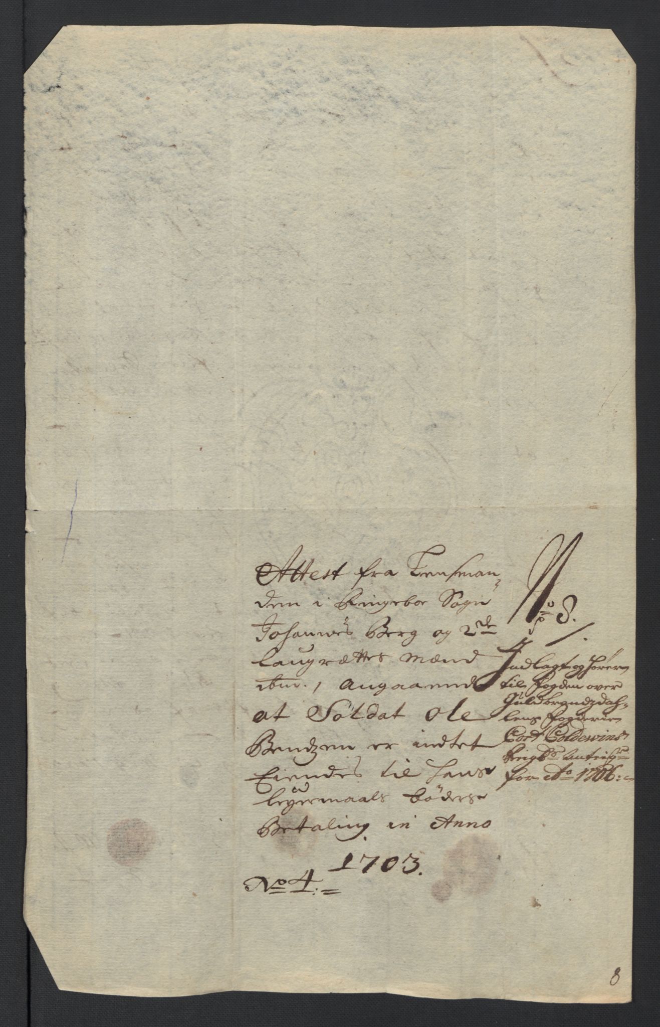 Rentekammeret inntil 1814, Reviderte regnskaper, Fogderegnskap, AV/RA-EA-4092/R17/L1178: Fogderegnskap Gudbrandsdal, 1705-1707, p. 295