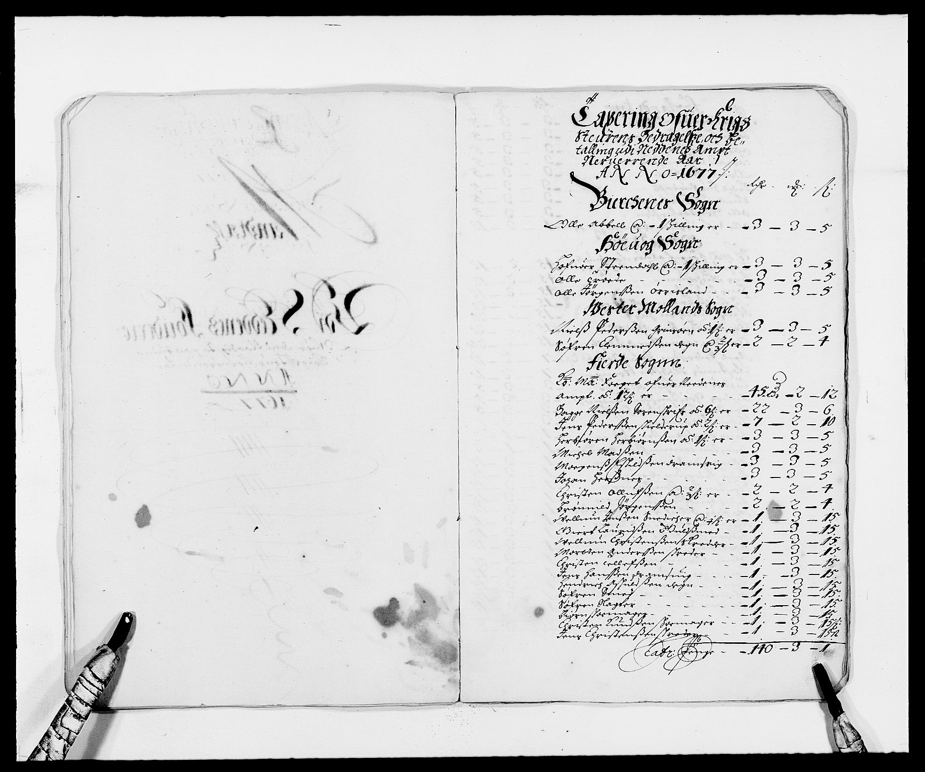 Rentekammeret inntil 1814, Reviderte regnskaper, Fogderegnskap, RA/EA-4092/R39/L2302: Fogderegnskap Nedenes, 1677-1678, p. 171
