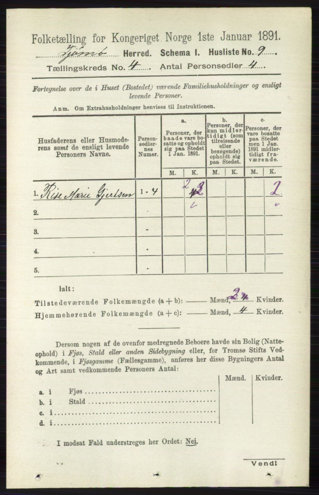 RA, 1891 census for 0723 Tjøme, 1891, p. 1219