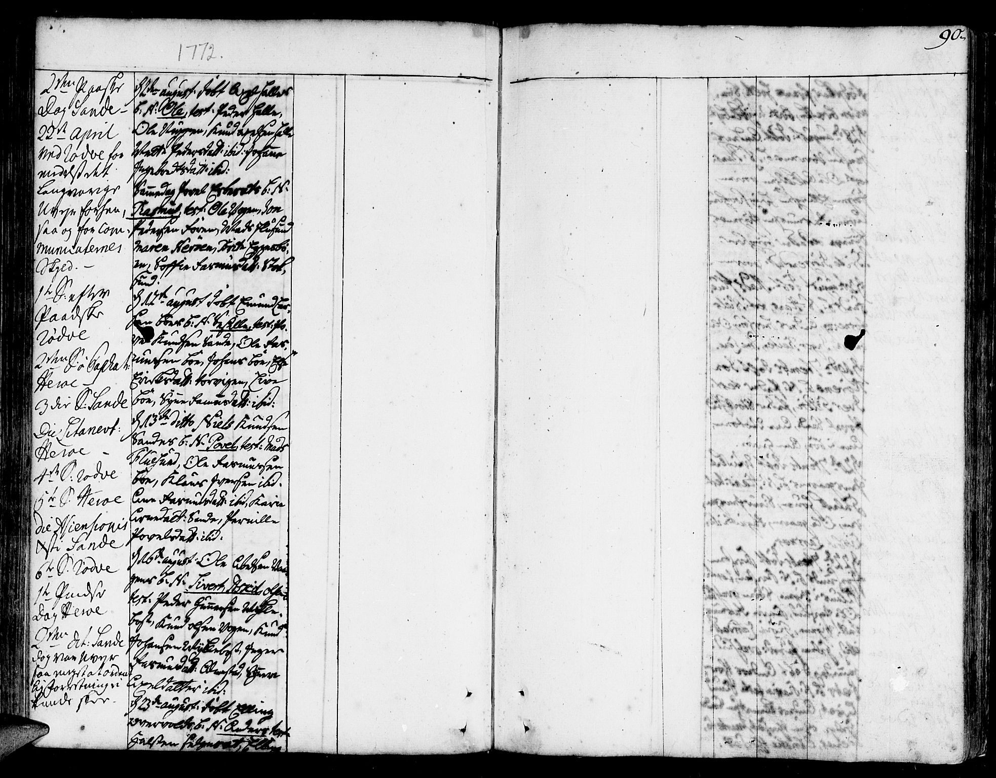 Ministerialprotokoller, klokkerbøker og fødselsregistre - Møre og Romsdal, AV/SAT-A-1454/507/L0067: Parish register (official) no. 507A02, 1767-1788, p. 90