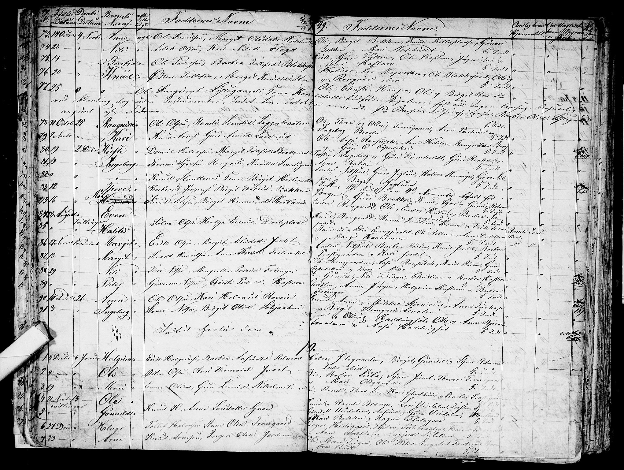 Gol kirkebøker, AV/SAKO-A-226/G/Ga/L0001: Parish register (copy) no. I 1, 1841-1860, p. 49-50