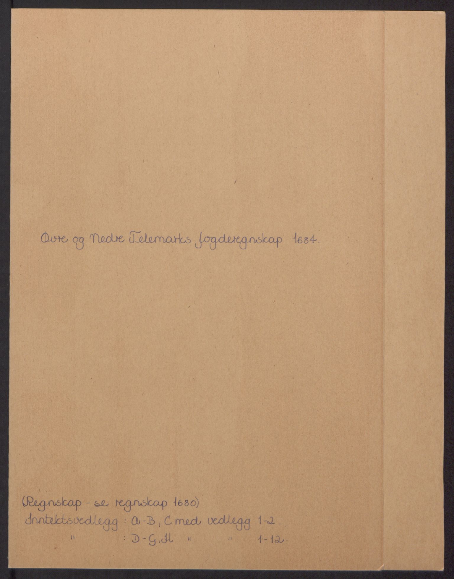 Rentekammeret inntil 1814, Reviderte regnskaper, Fogderegnskap, RA/EA-4092/R35/L2081: Fogderegnskap Øvre og Nedre Telemark, 1680-1684, p. 2