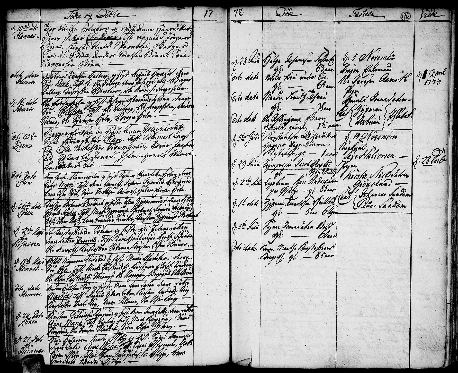 Høland prestekontor Kirkebøker, SAO/A-10346a/F/Fa/L0004: Parish register (official) no. I 4, 1757-1780, p. 176