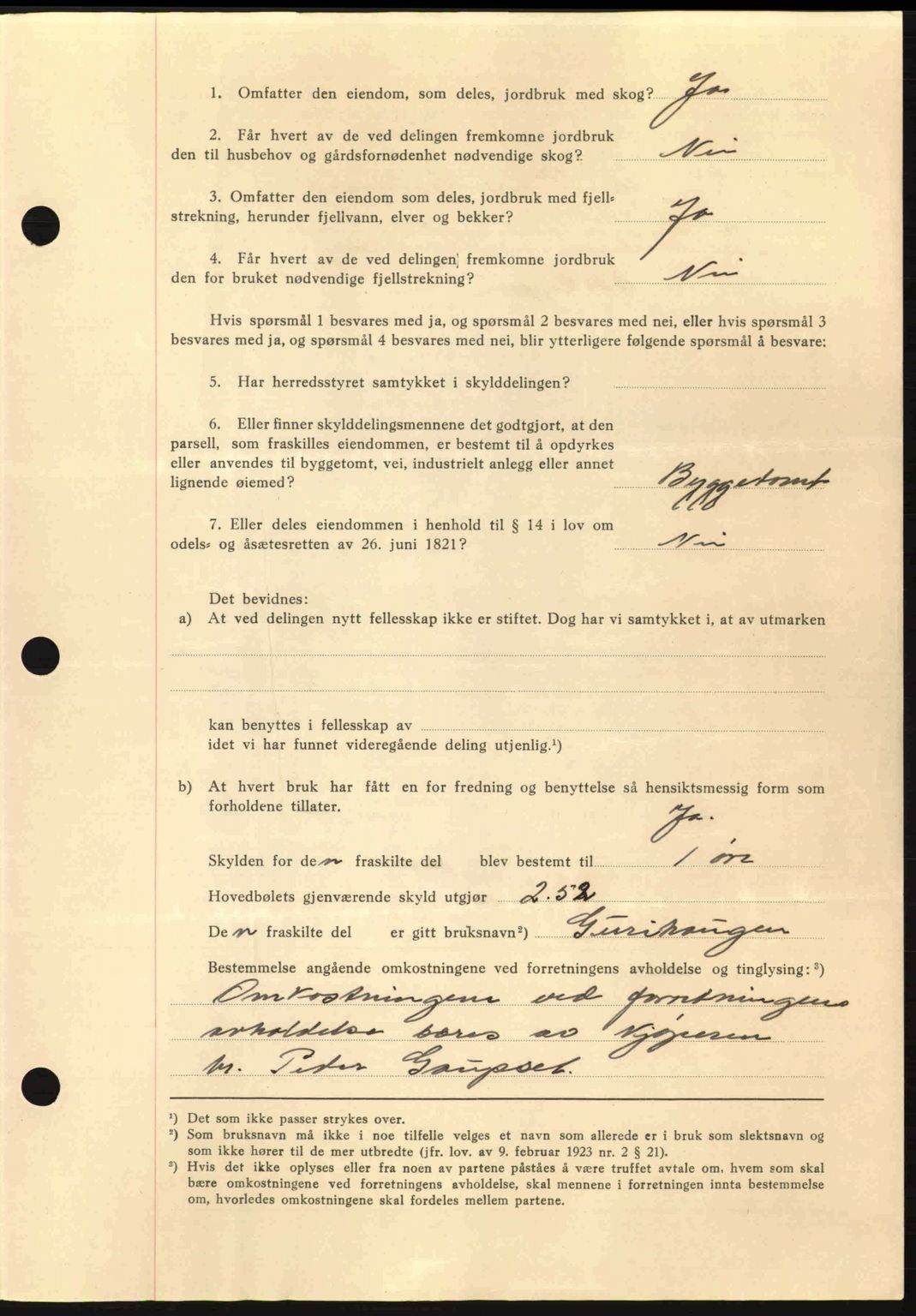 Nordmøre sorenskriveri, SAT/A-4132/1/2/2Ca: Mortgage book no. A90, 1941-1941, Diary no: : 1414/1941