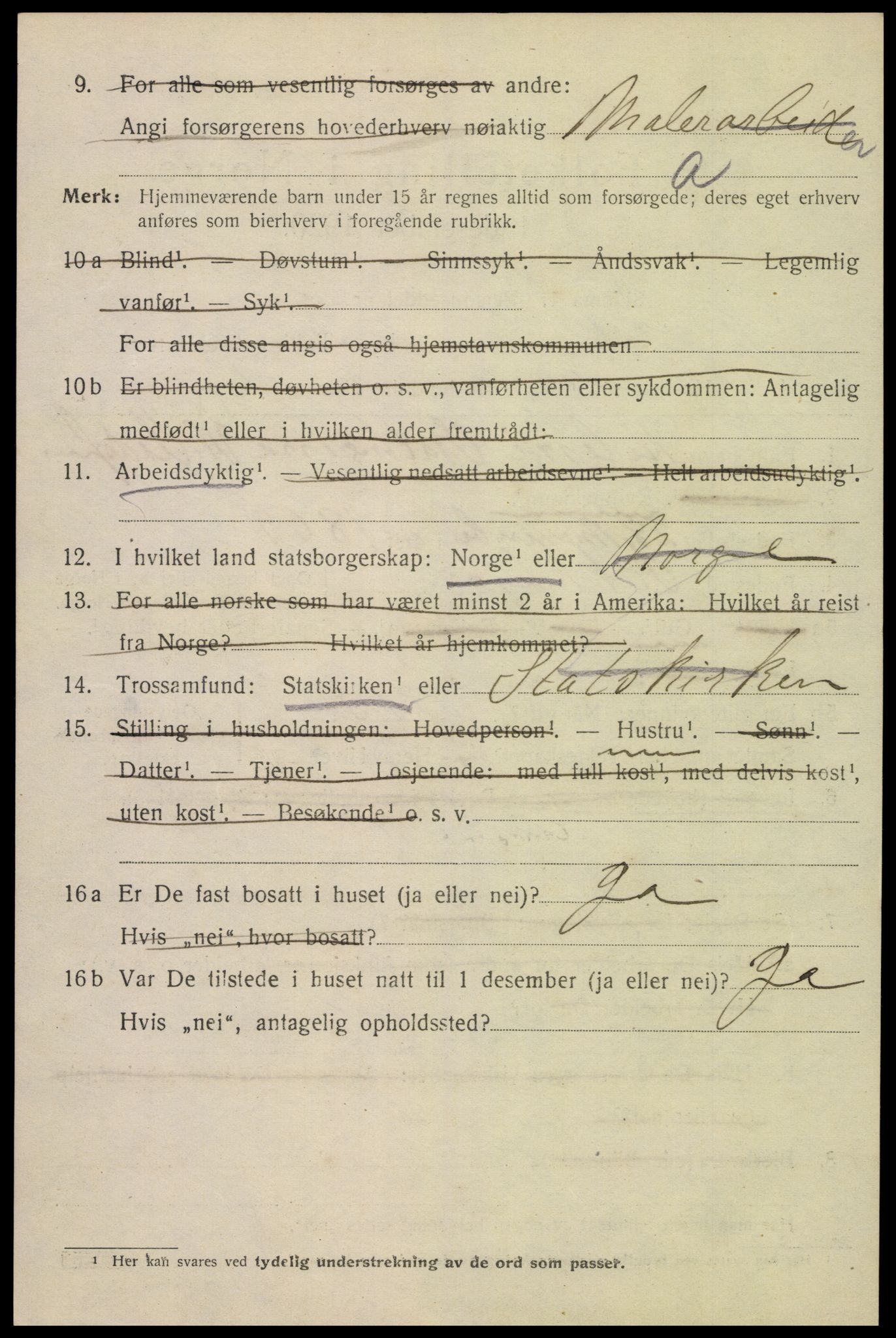 SAK, 1920 census for Flekkefjord, 1920, p. 5467