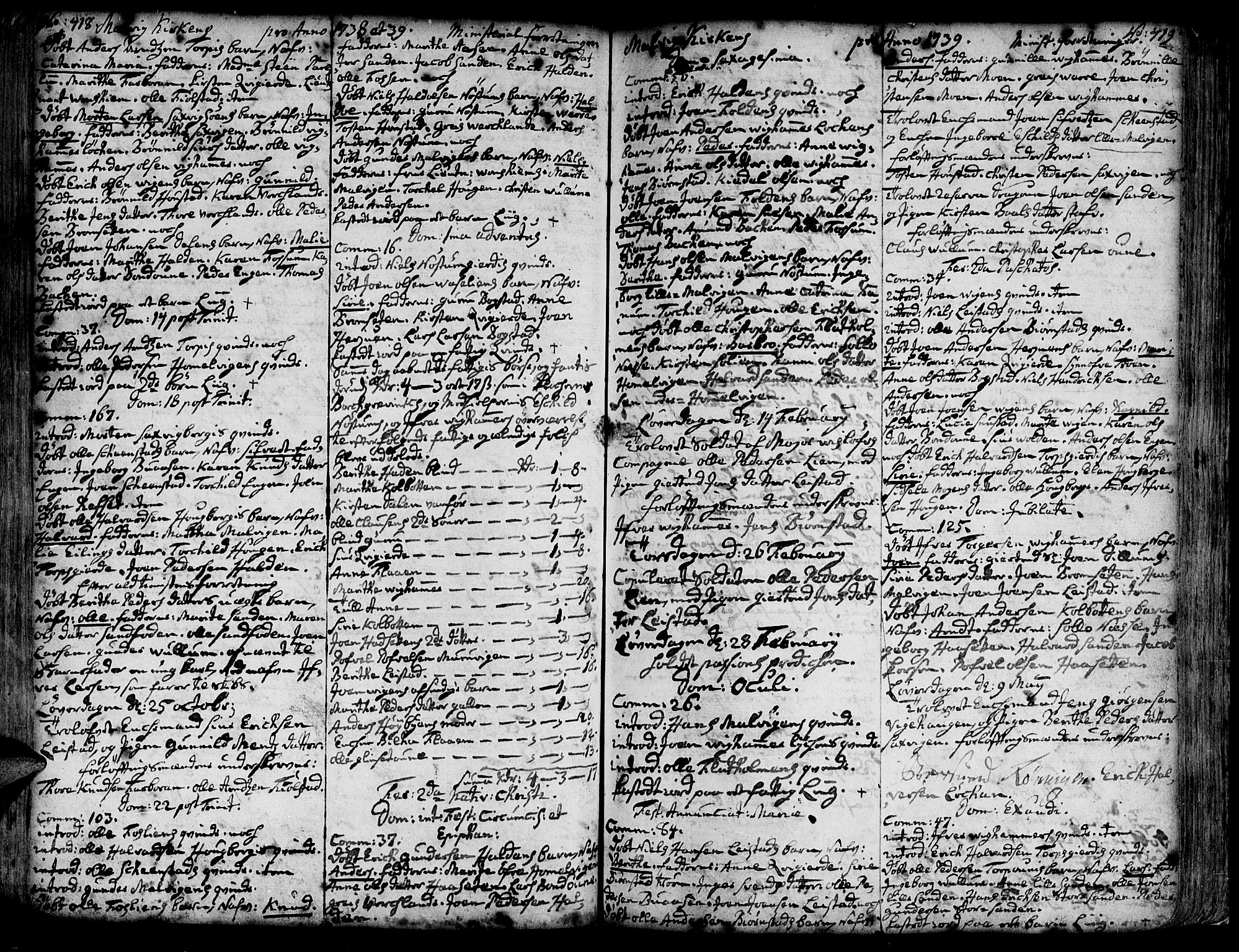 Ministerialprotokoller, klokkerbøker og fødselsregistre - Sør-Trøndelag, SAT/A-1456/606/L0277: Parish register (official) no. 606A01 /3, 1727-1780, p. 418-419