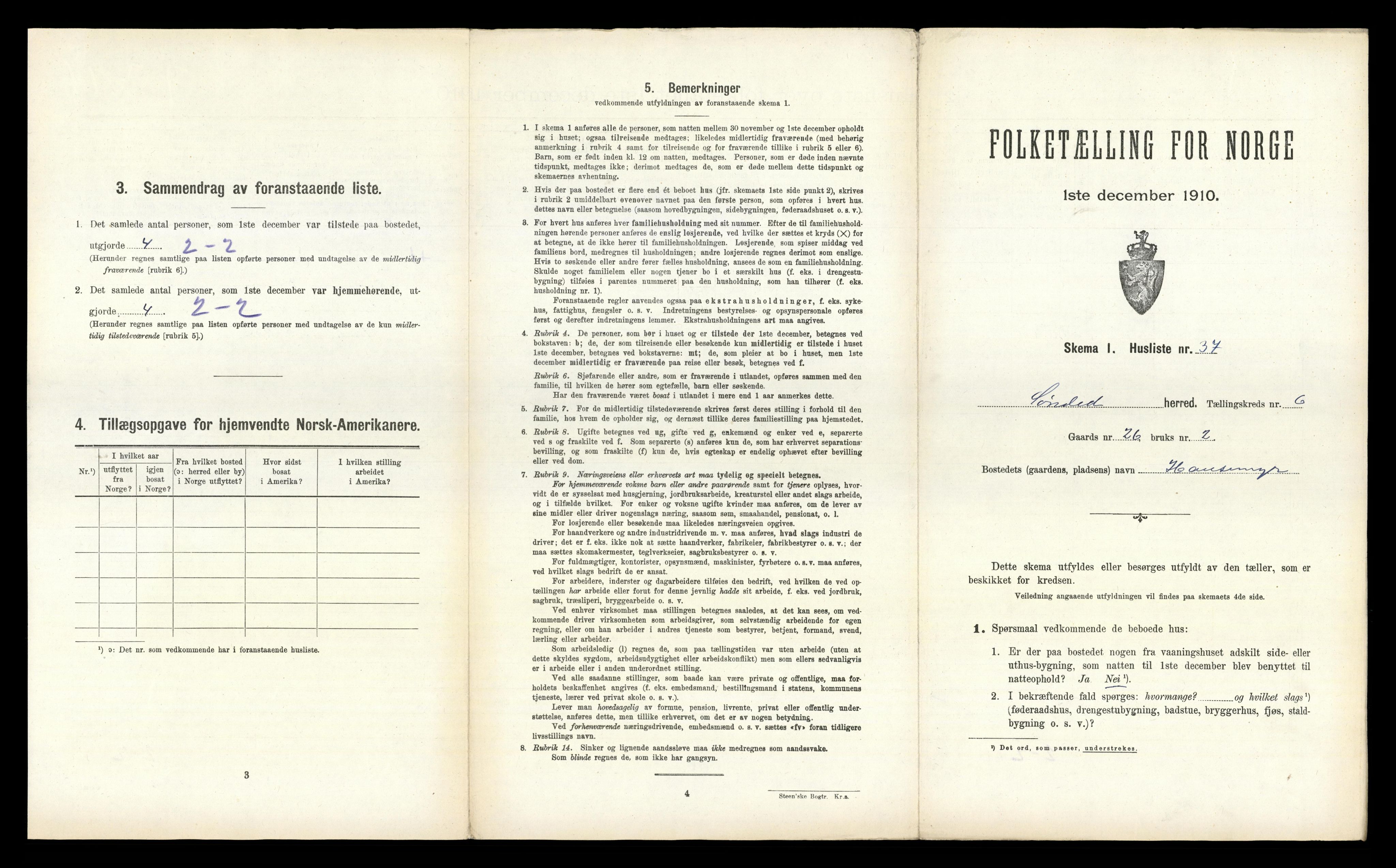 RA, 1910 census for Søndeled, 1910, p. 656