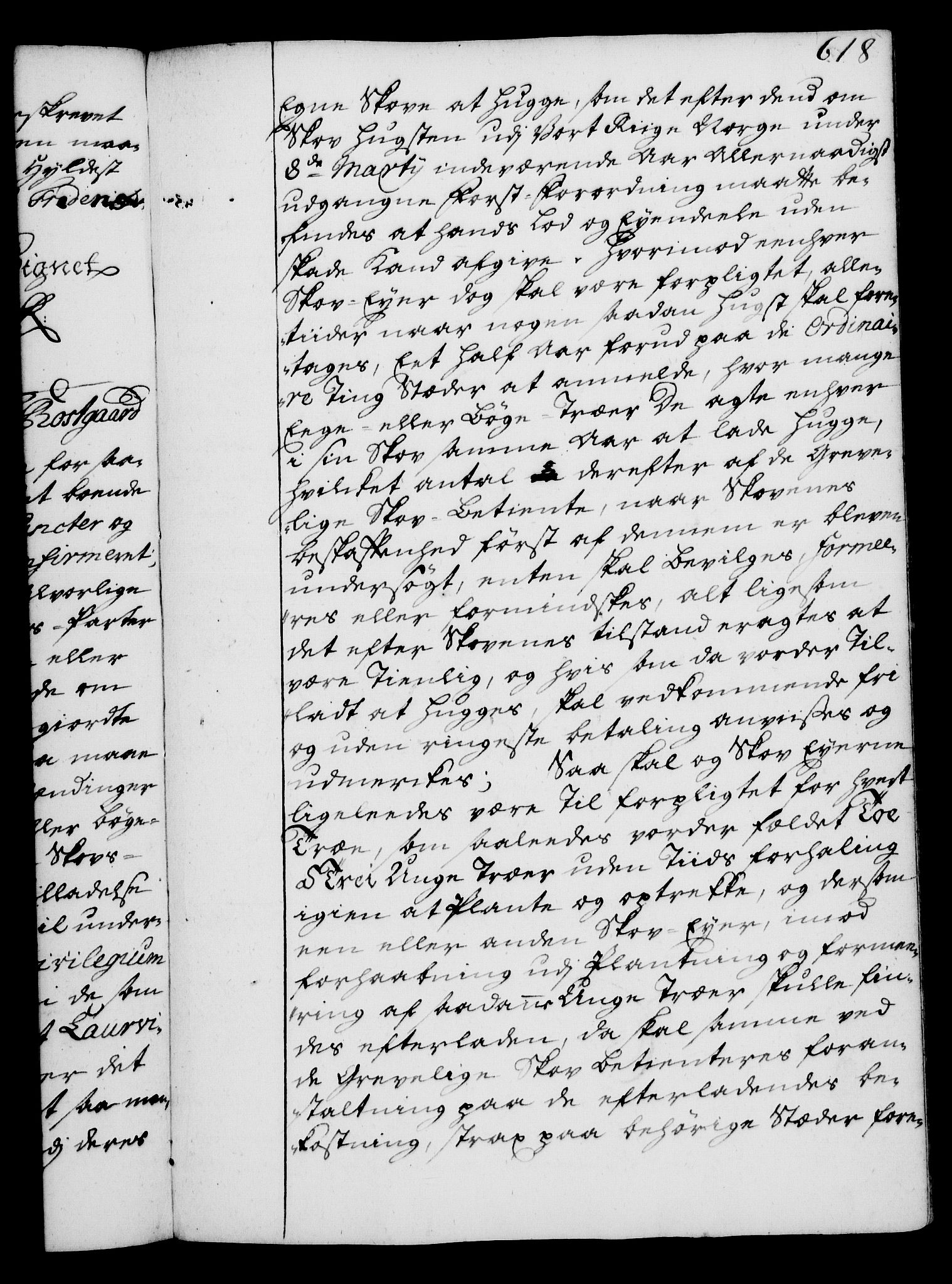 Rentekammeret, Kammerkanselliet, RA/EA-3111/G/Gg/Gga/L0004: Norsk ekspedisjonsprotokoll med register (merket RK 53.4), 1734-1741, p. 618