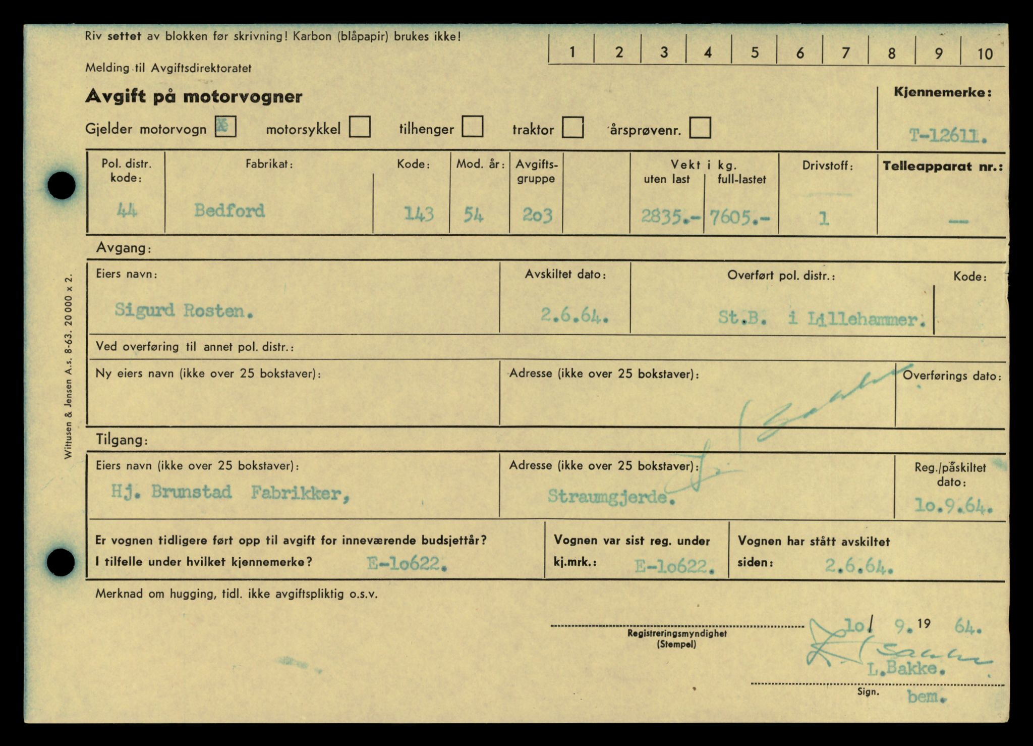 Møre og Romsdal vegkontor - Ålesund trafikkstasjon, SAT/A-4099/F/Fe/L0034: Registreringskort for kjøretøy T 12500 - T 12652, 1927-1998, p. 2155